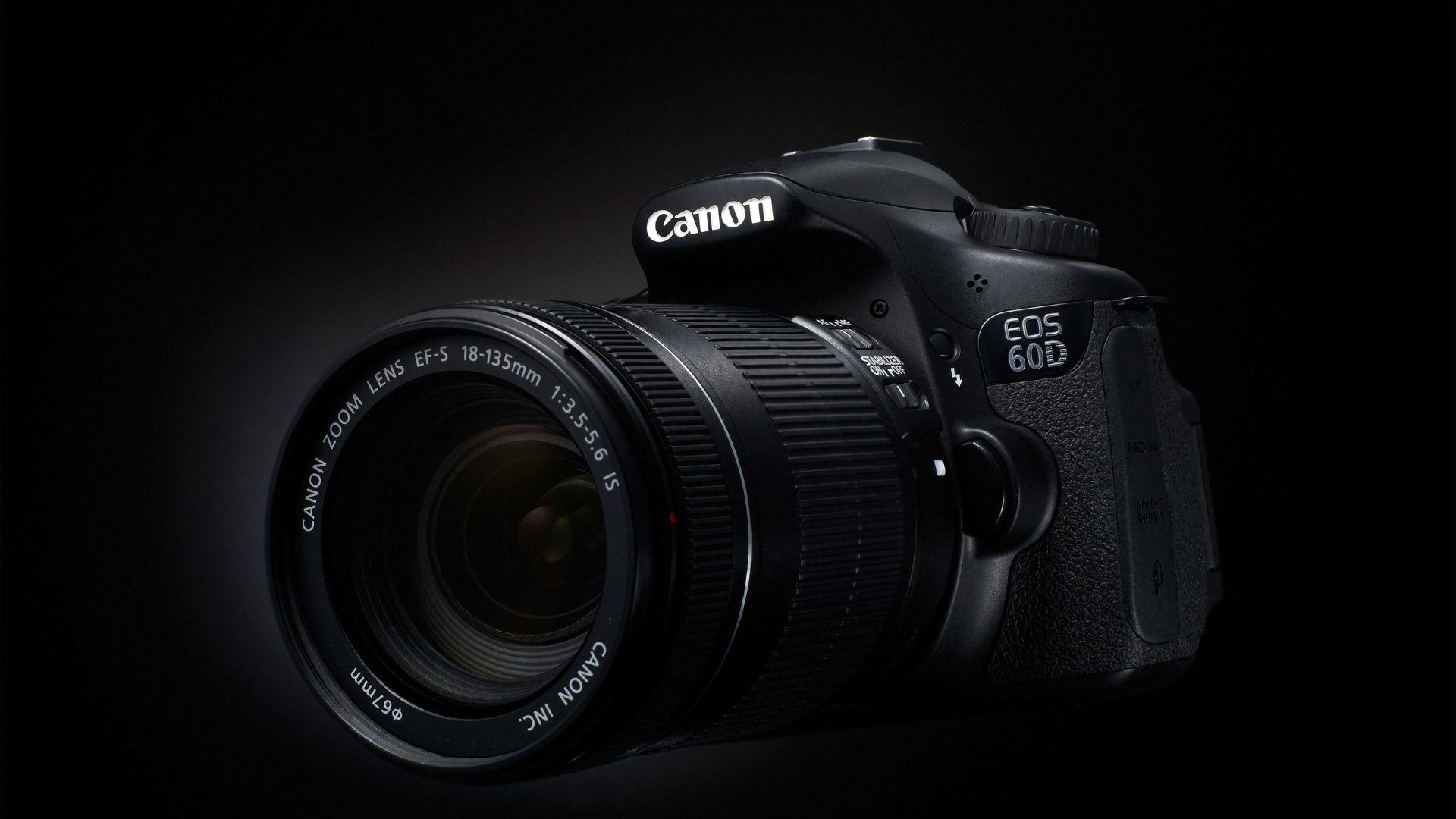1920x1080 Camera, 60d, Black background, Canon. Canon eos, Canon dslr, Eos