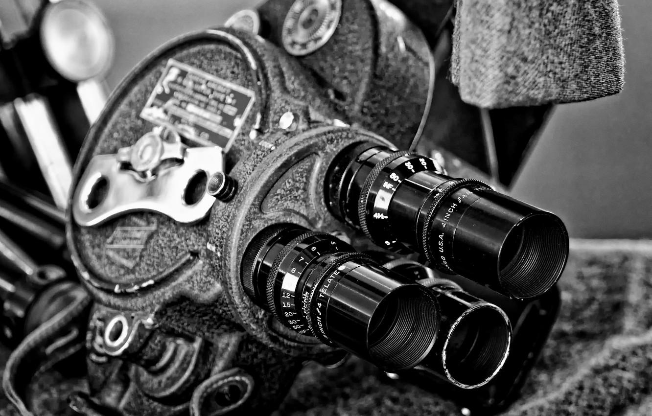 1332x850 Wallpaper Macro, Retro, Black And White, Camera Image For Desktop, Section Hi Tech