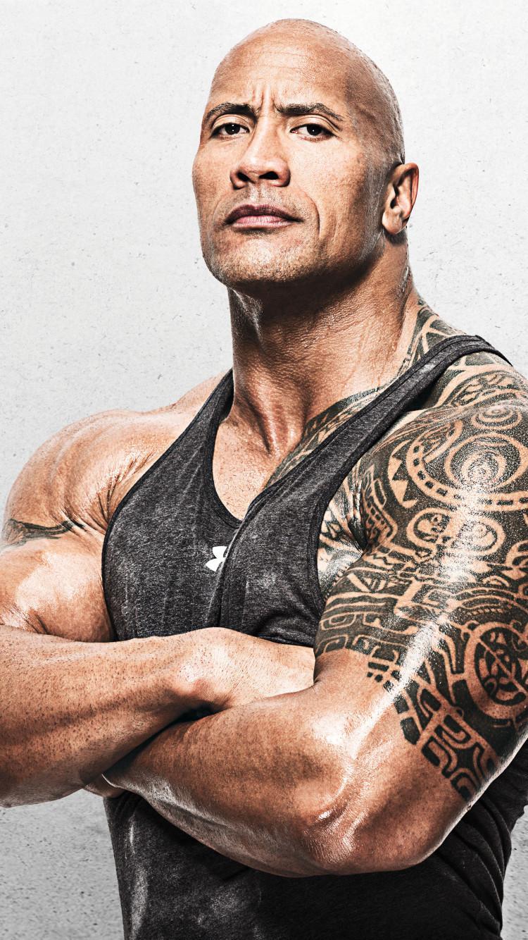 750x1334 Dwayne Johnson HD iPhone Wallpaper