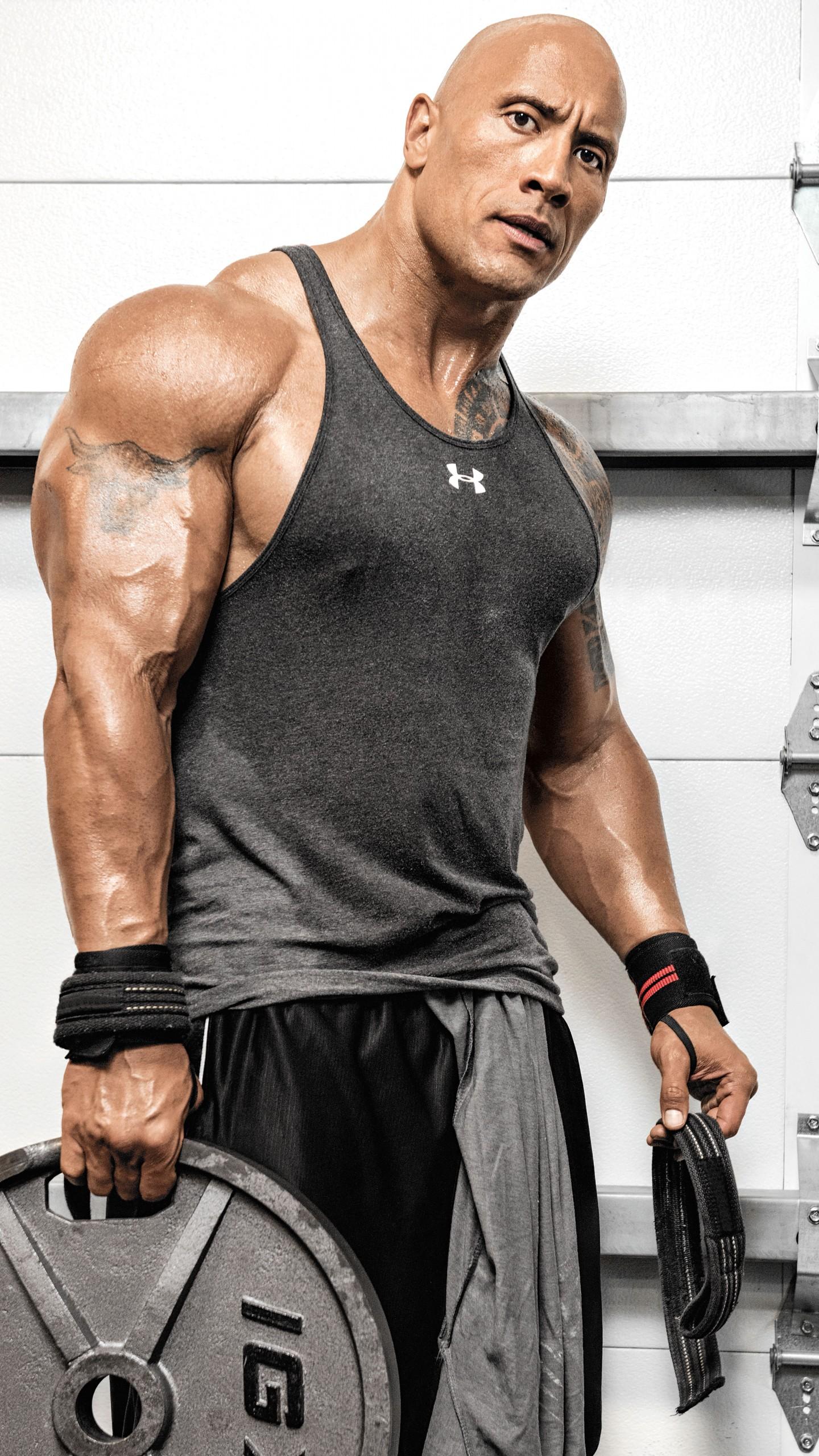 1440x2560 Dwayne Johnson Tattoo 2019