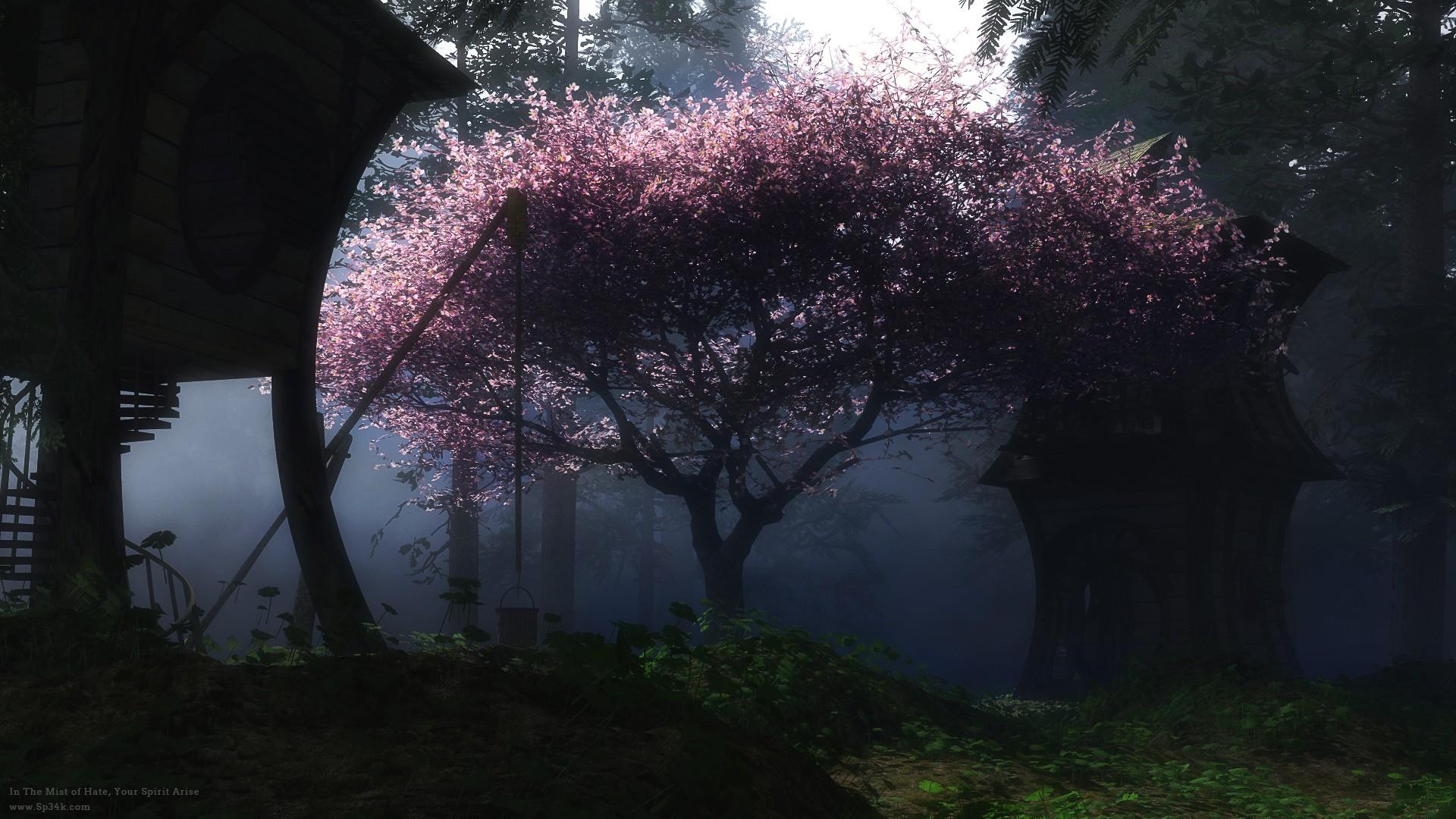 1920x1080 landscapes, Nature, Atmosphere, Hate, Spirit, Realistic, Dreamy, Scene, Renders Wallpaper HD / Desktop and Mobile Background