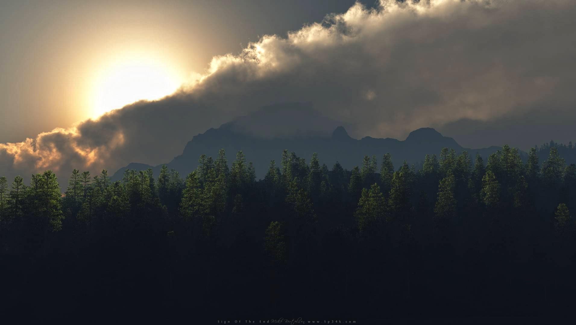 1911x1080 landscapes nature the end realistic render 3D vue sp34k eon 1911x1080 wallpaper High Quality Wallpaper, High Definition Wallpaper