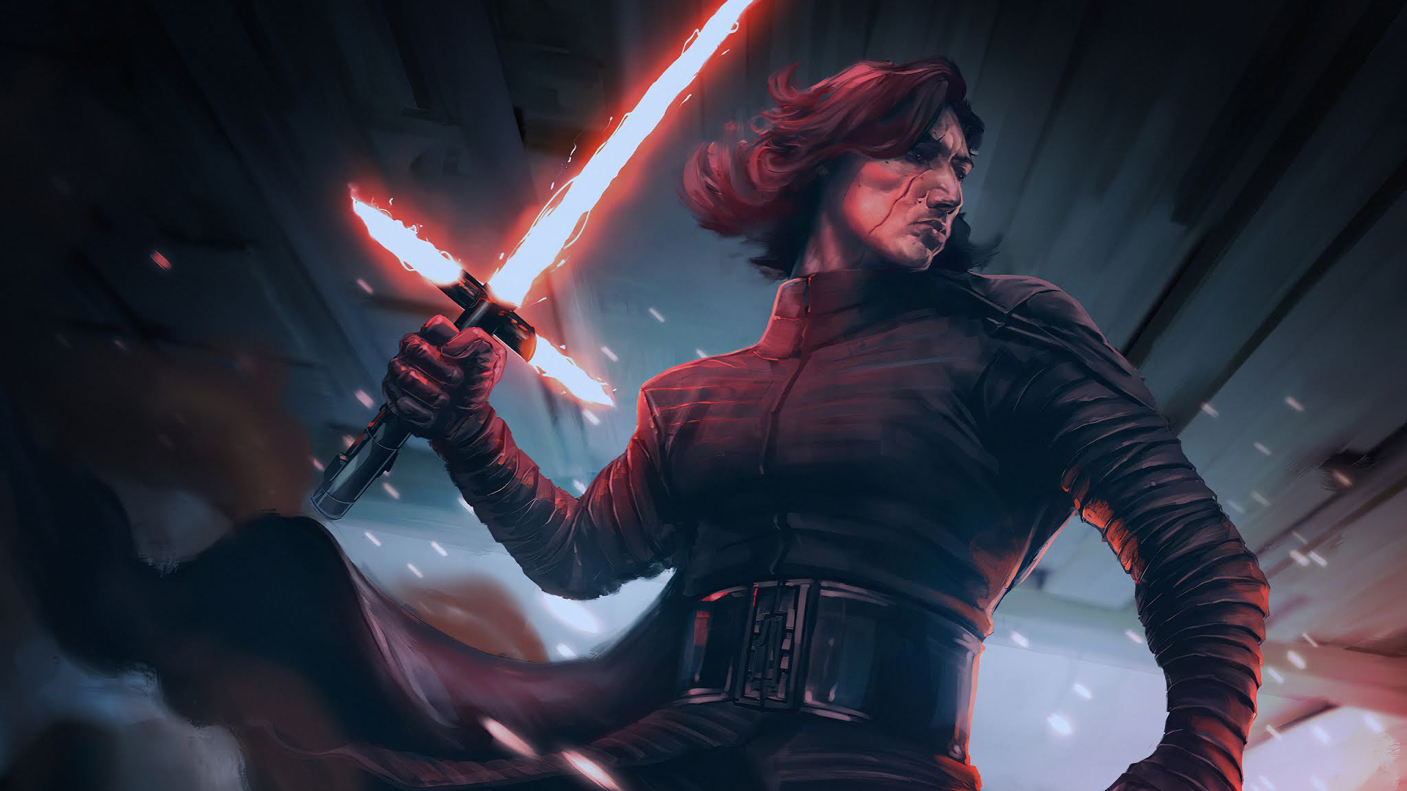2048x1152 Kylo Ren Fan Art Wallpaper Kylo Ren Fan Art
