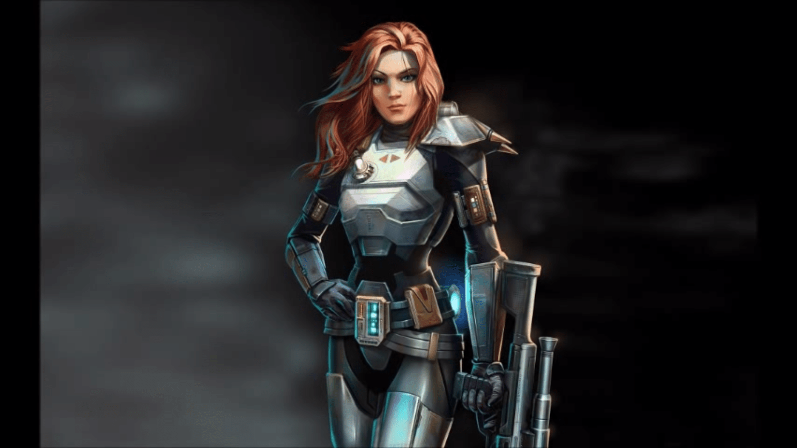 1600x900 Female Mandalorian Wallpaper