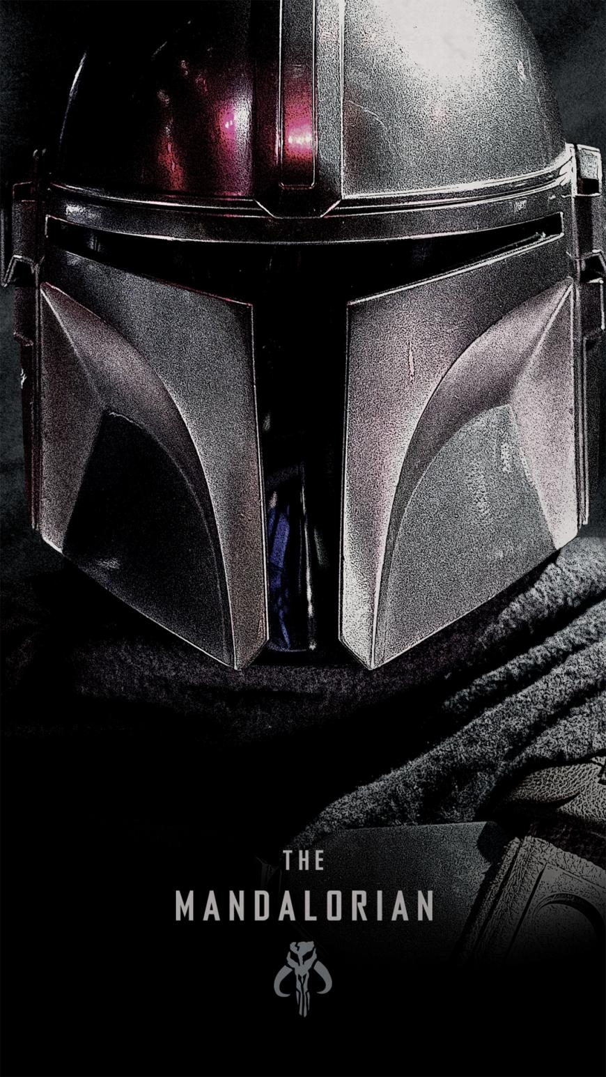 870x1546 The Mandalorian HD Phone Wallpaper Image Wars Mandalorian Poster