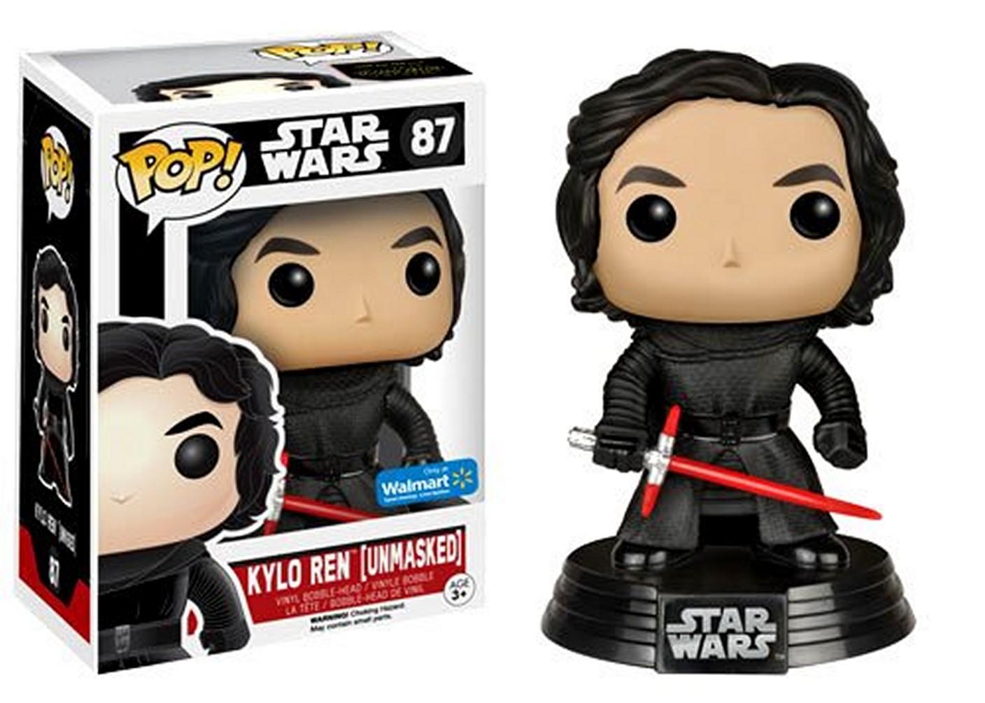 1408x1005 Funko Star Wars: The Force Awakens Pop! Unmasked Kylo Ren 87 Vinyl Bobble