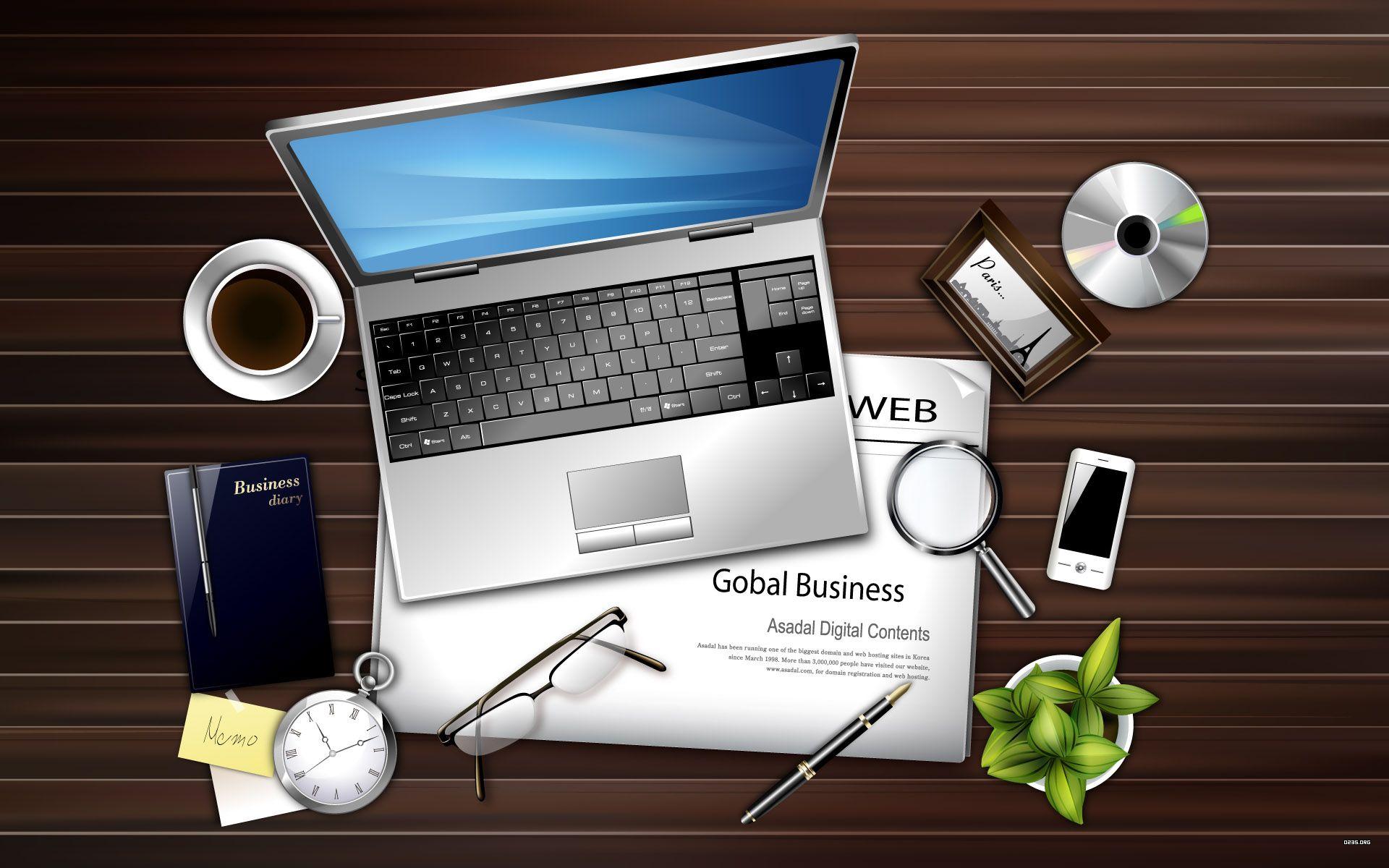 1920x1200 Office Desktop Vector HD wallpaper
