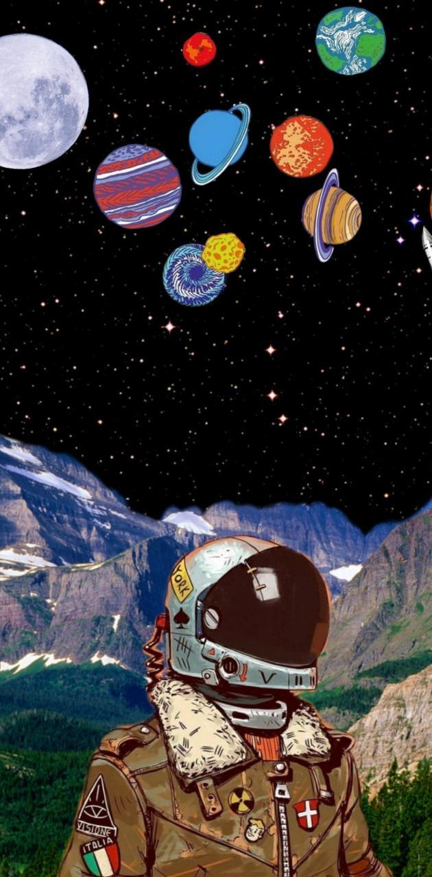 630x1280 Astronaut wallpaper