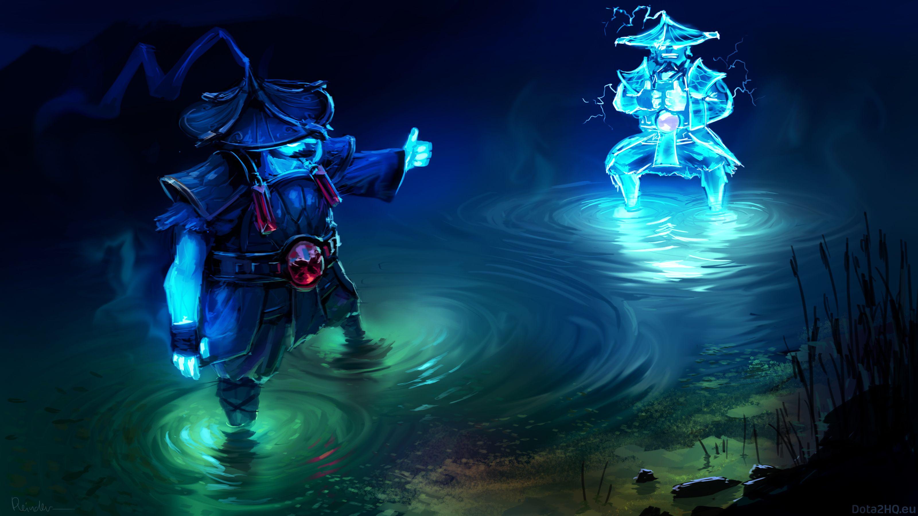 3200x1800 Download wallpaper 3200x1800 dota storm spirit, art HD background