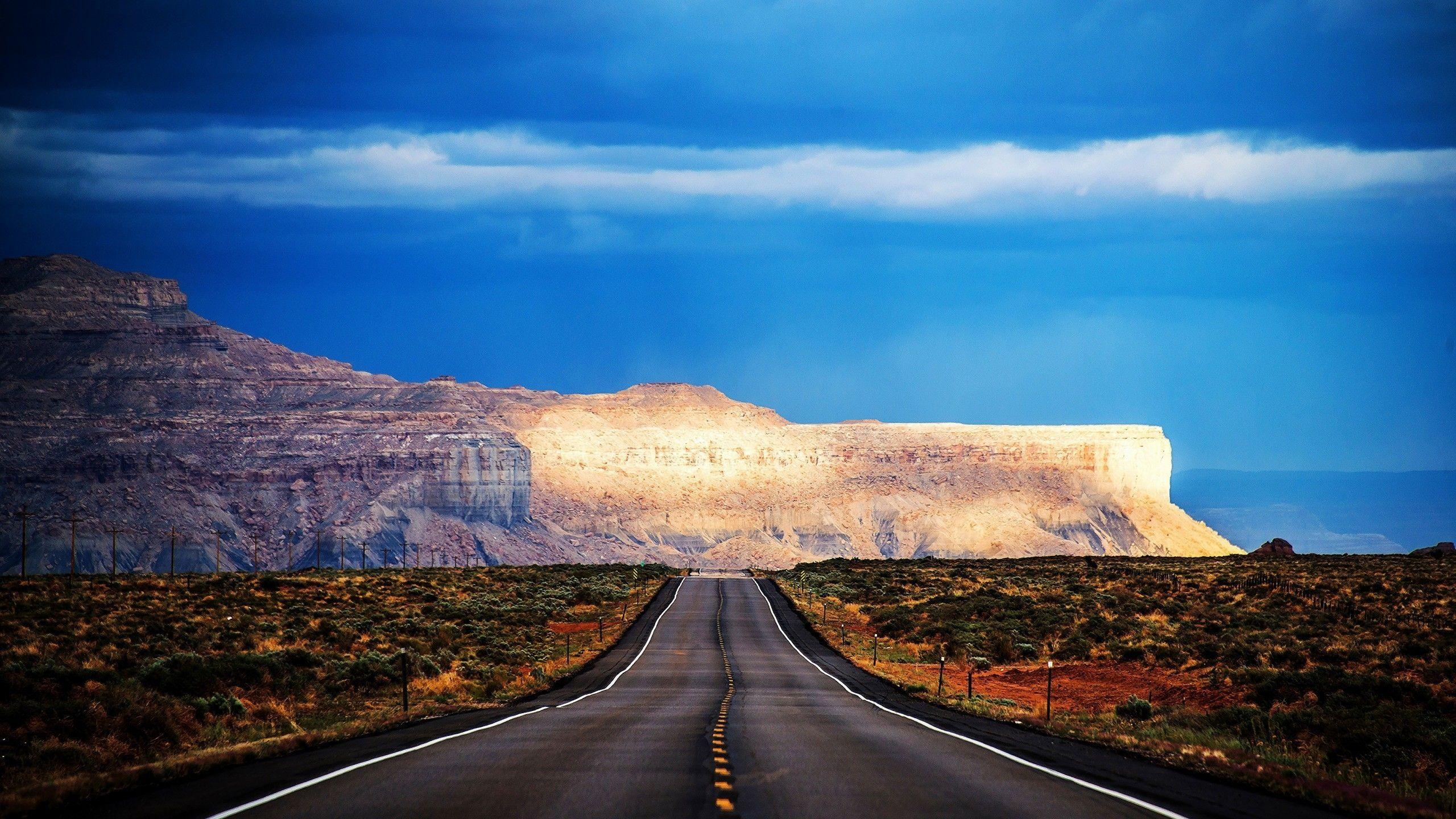 2560x1440 Arizona Road HDR desktop PC and Mac wallpaper