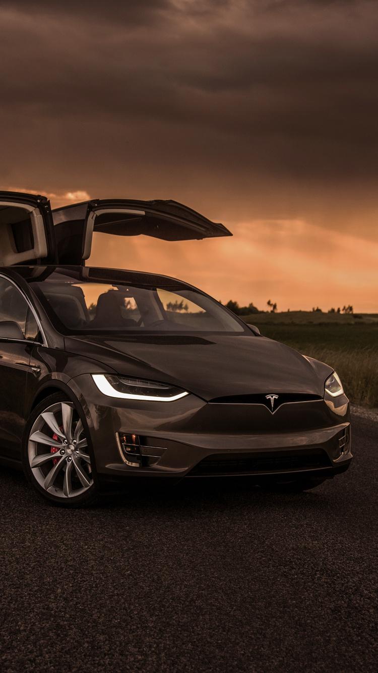750x1334 Tesla Model X Front iPhone iPhone 6S, iPhone 7 HD 4k Wallpaper, Image, Background, Photo and Picture