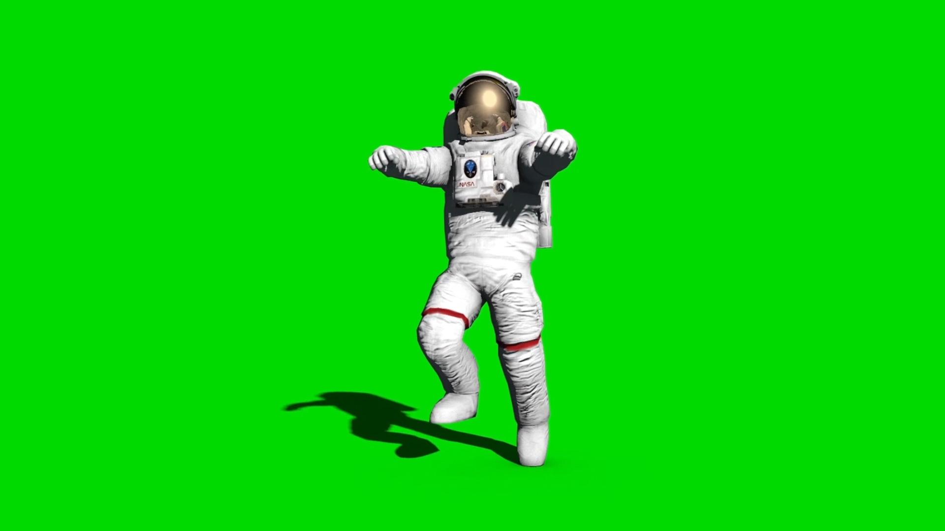1920x1080 Astronaut Walks Model Animated