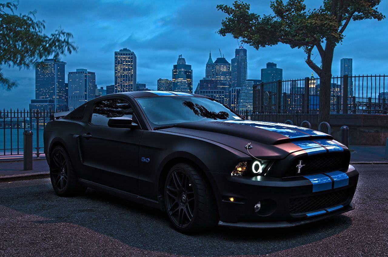 1280x847 image Ford Mustang HDR Black auto Stripes Headlights