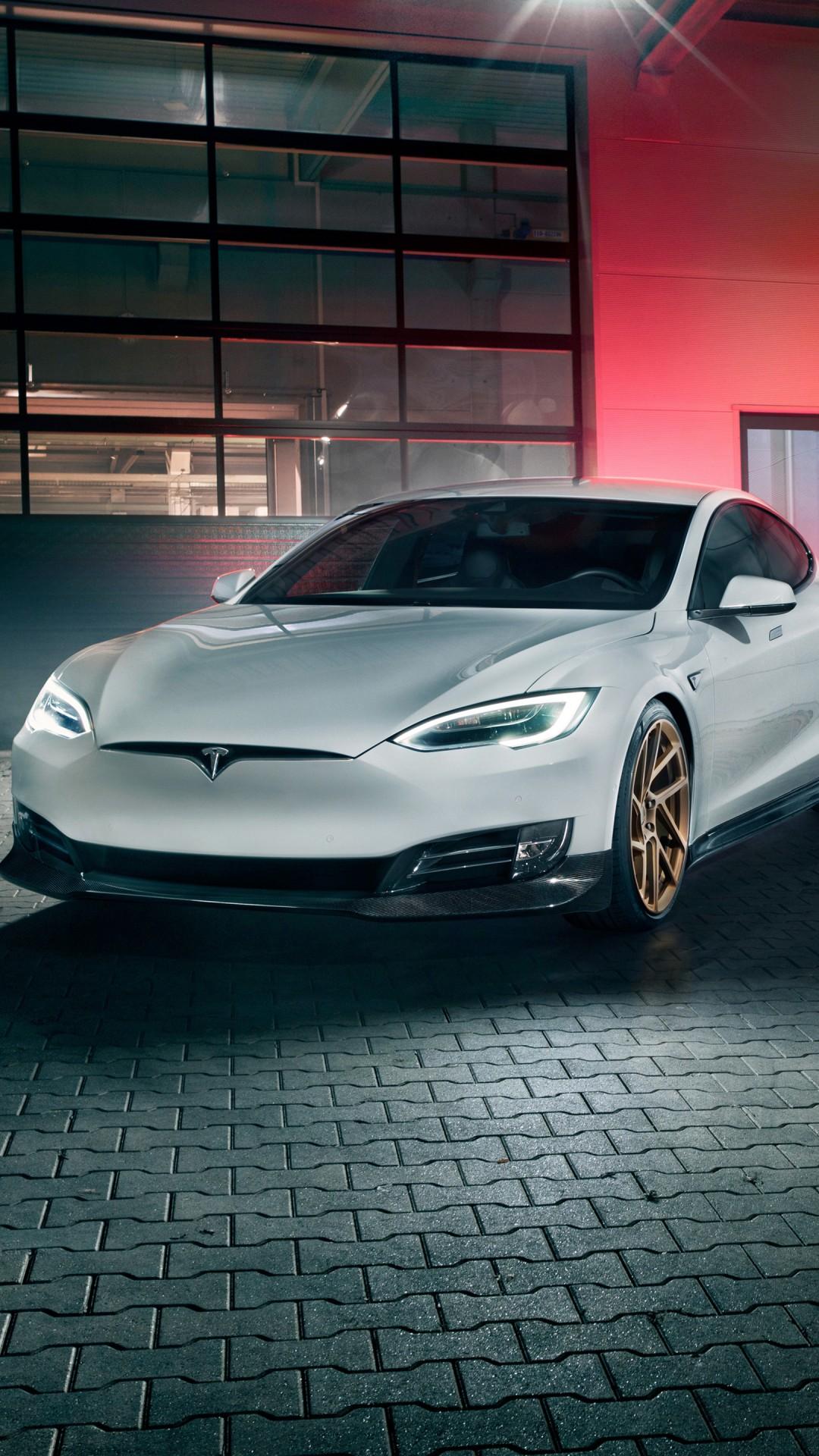 1080x1920 Novitec Tesla Model S 4K Wallpaper