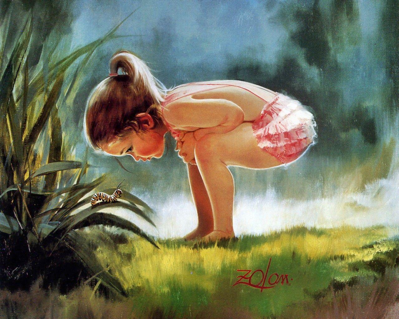 1280x1024 Beautiful Nature painting Wallpaper Background. Painting, Painting wallpaper, Childrens painting