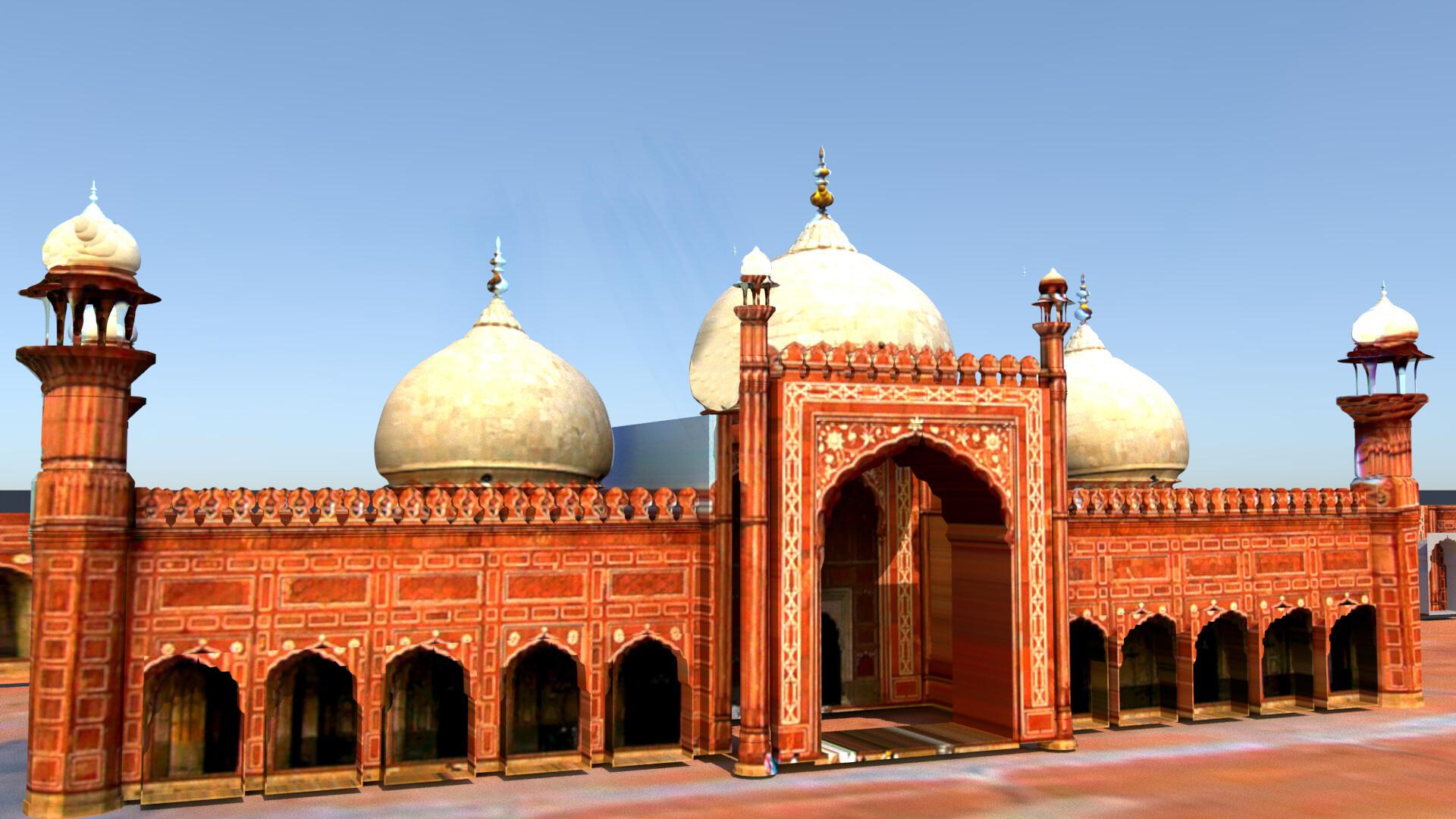 1920x1080 Badshahi Mosque 3D, Nabbi Bin Pasha
