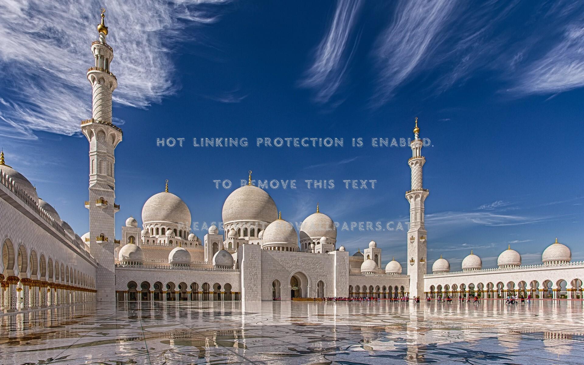 1920x1200 Sheikh Zayed Grand Mosque Abu Dhabi Blue