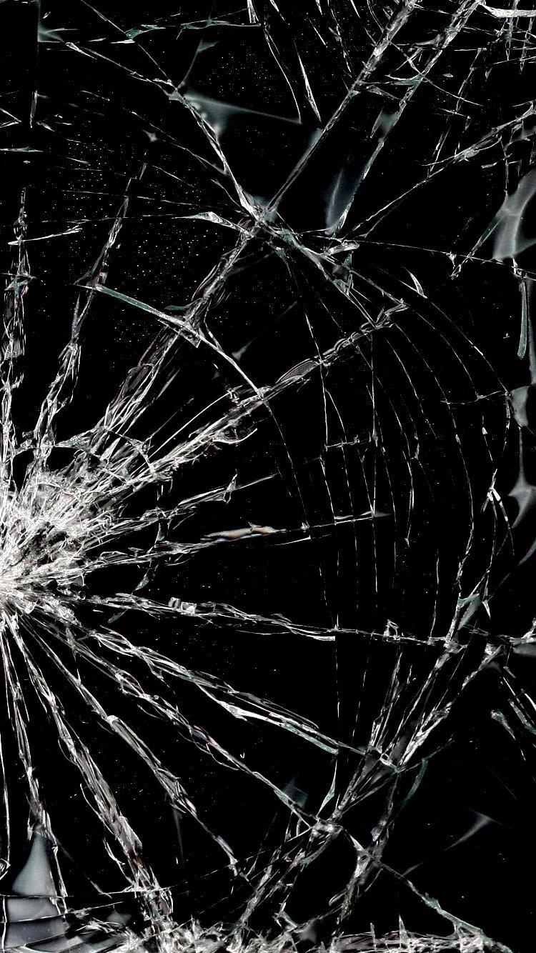 750x1334 Smartphone Broken Glass Wallpaper