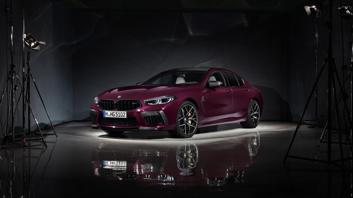 1366x768 Download wallpaper: BMW M8 Competition Gran Coupe 1366x768