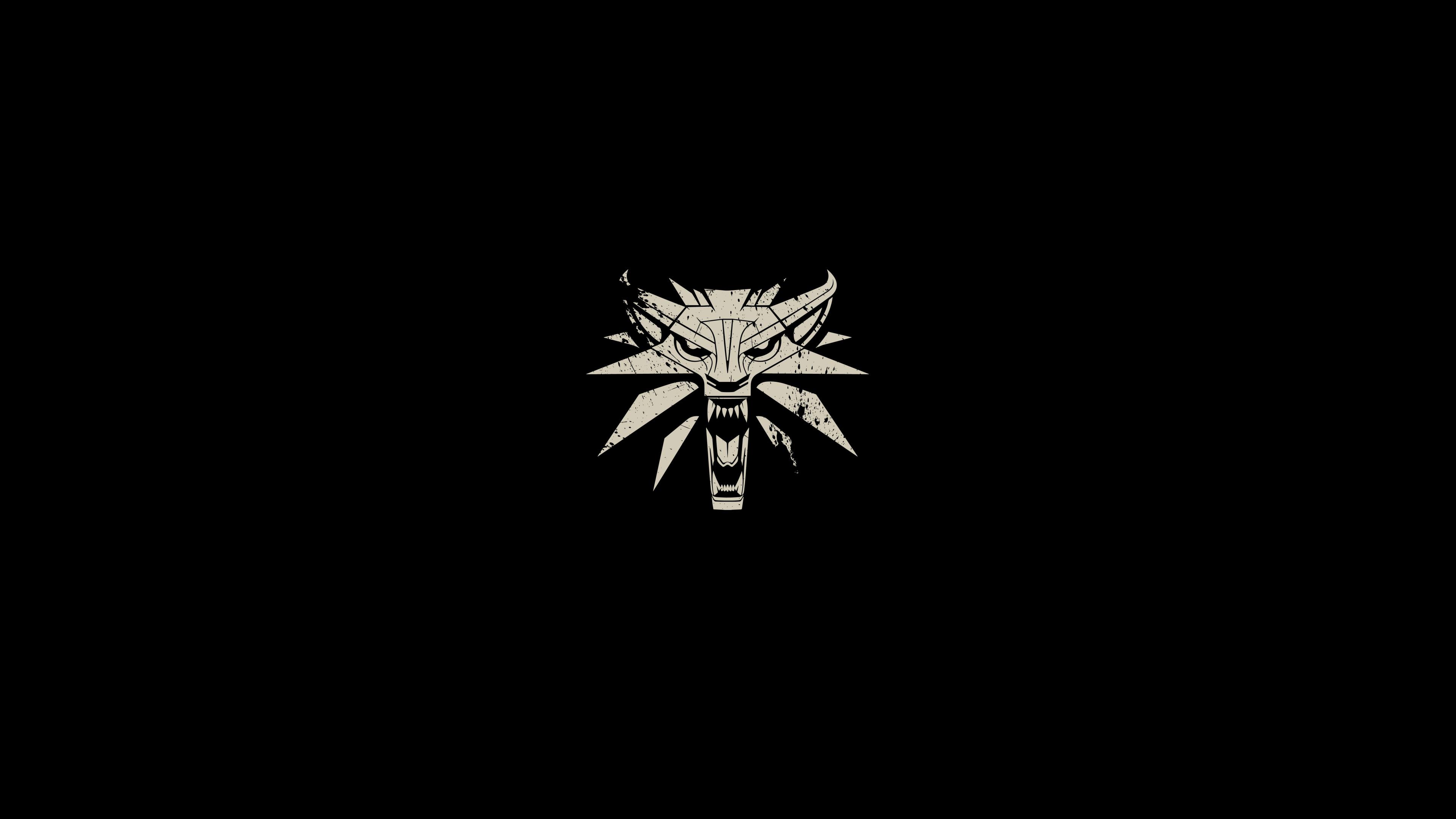3840x2160 The Witcher 3 Wild Hunt Minimalism Logo Wallpaper, HD Minimalist 4K Wallpaper, Image, Photo and Background