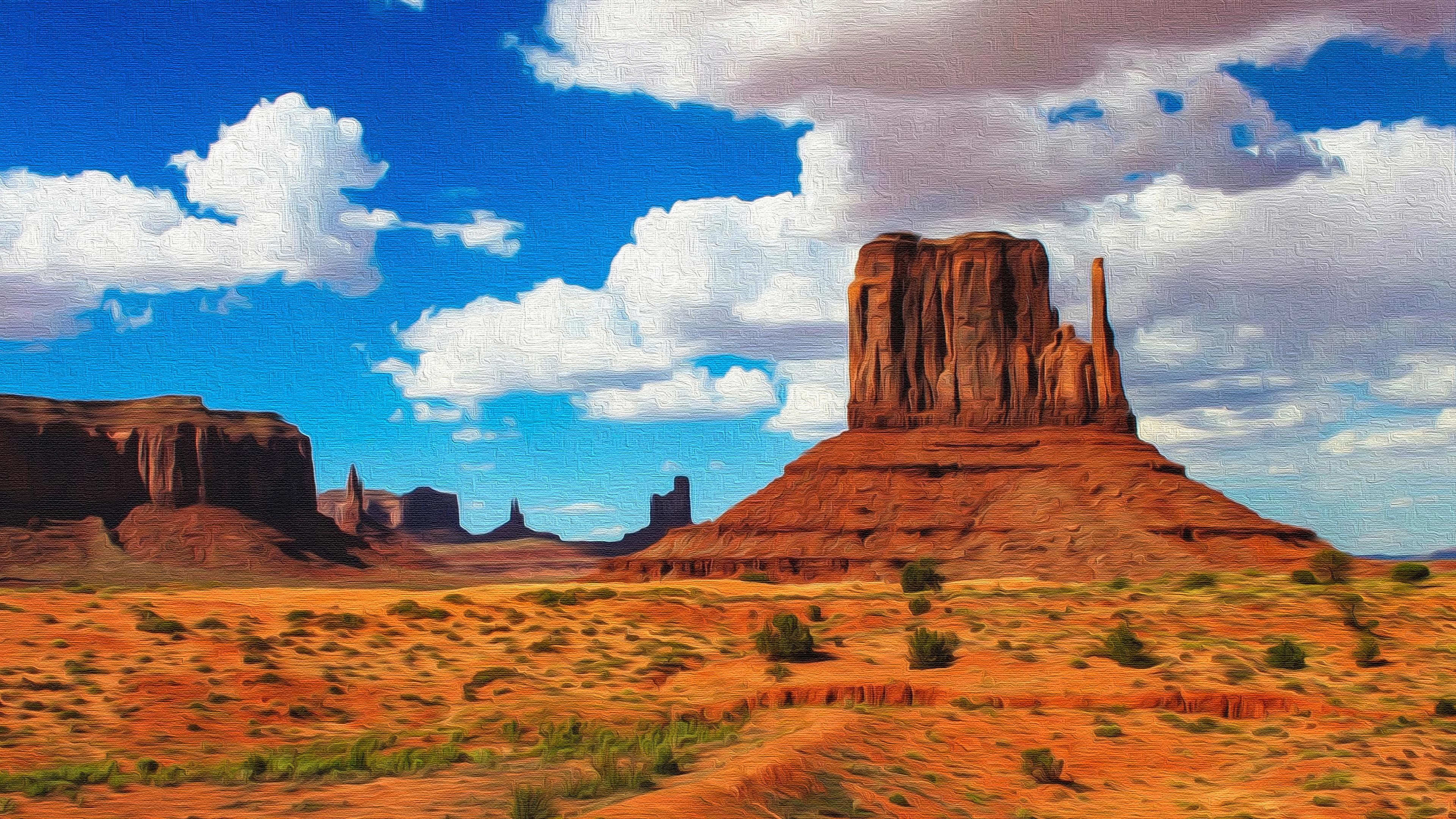 3840x2160 monument valley HD wallpaper, background