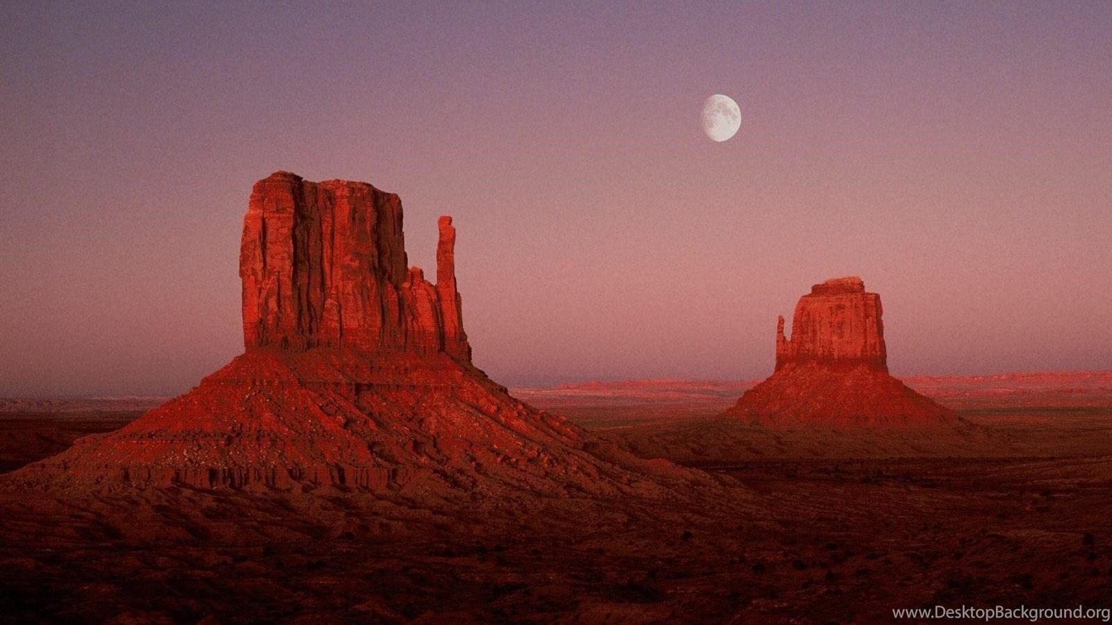 1600x900 MOONRISE MONUMENT VALLEY ARIZONA UTAH MONUMENT DESERT HD WALLPAPER. Desktop Background