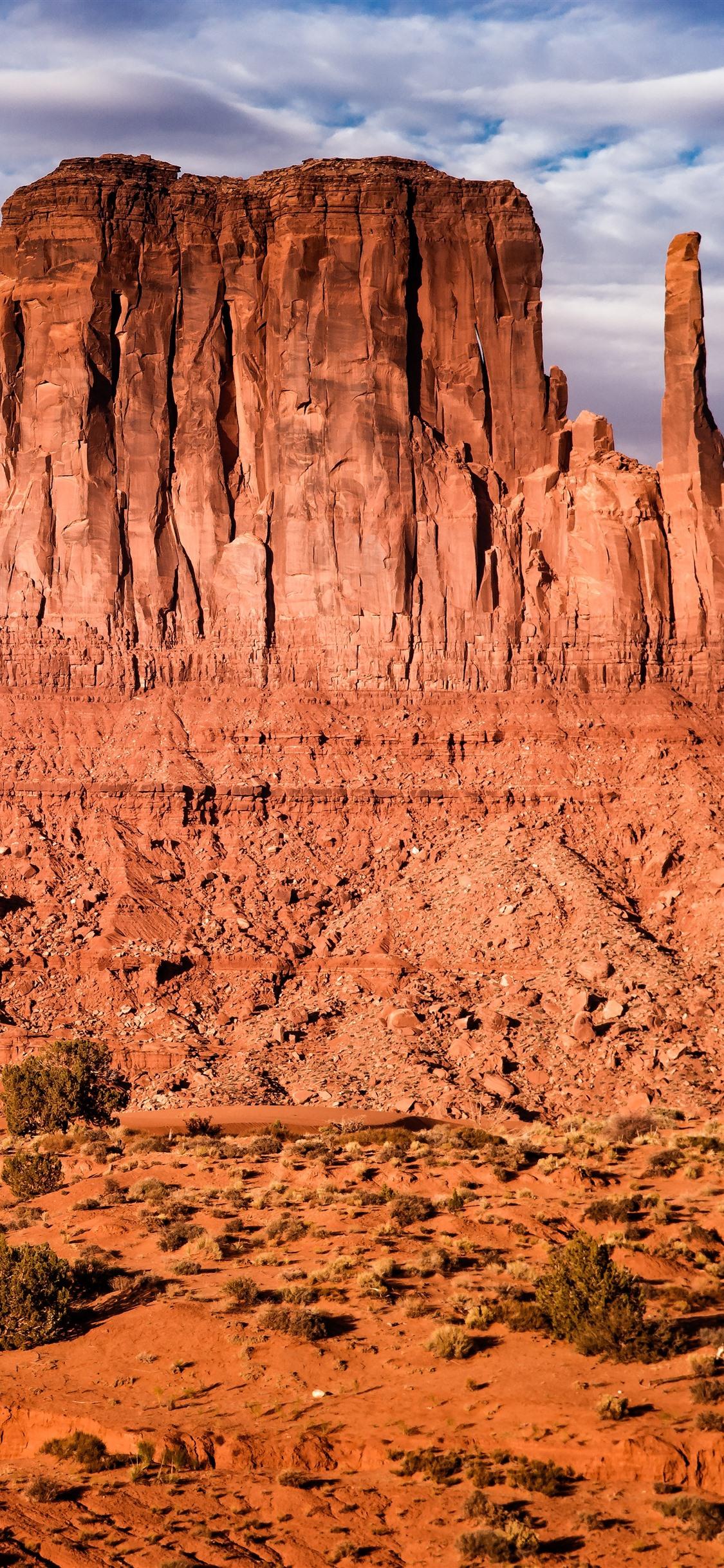 1125x2436 Wallpaper Arizona, monument valley, clouds, USA 7680x4320 UHD 8K Picture, Image