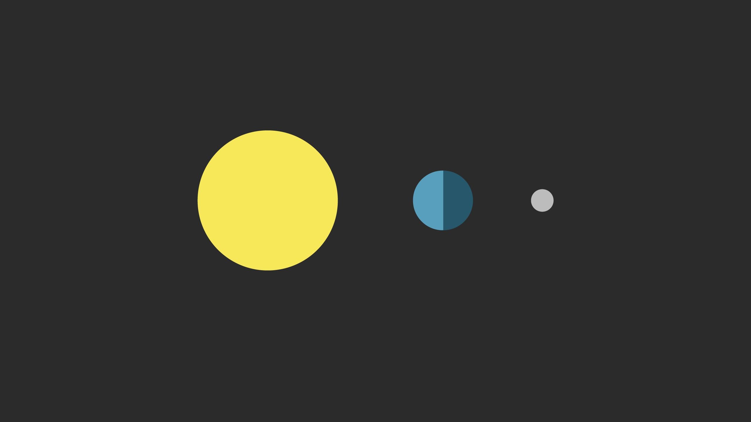 2560x1440 Sun Earth Moon desktop PC and Mac wallpaper