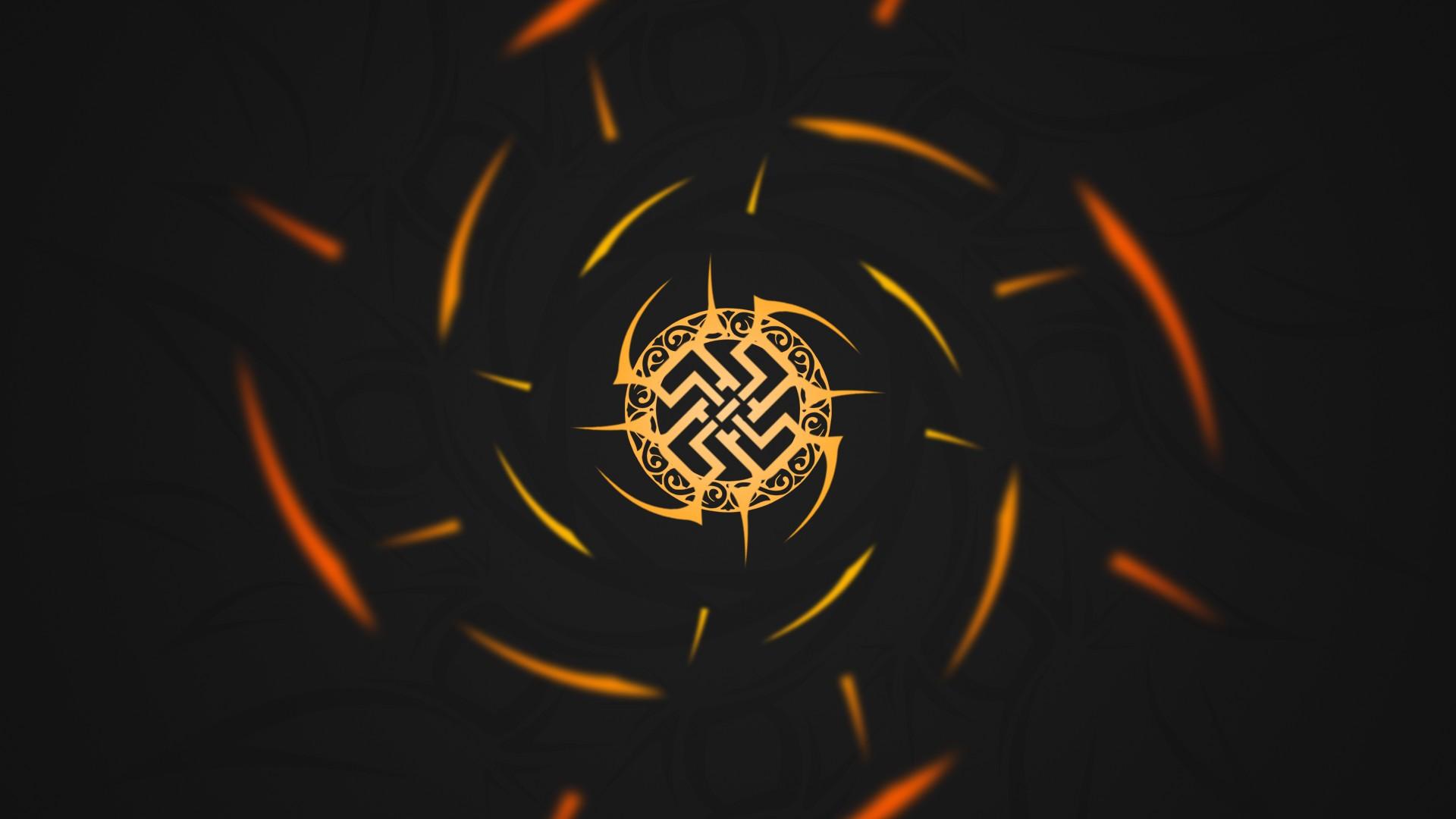 1920x1080 abstract, Tribal, Minimalism, Logo, Swastika Wallpaper HD / Desktop and Mobile Background