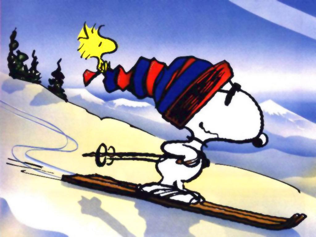 1024x768 Peanuts Winter Wallpaper