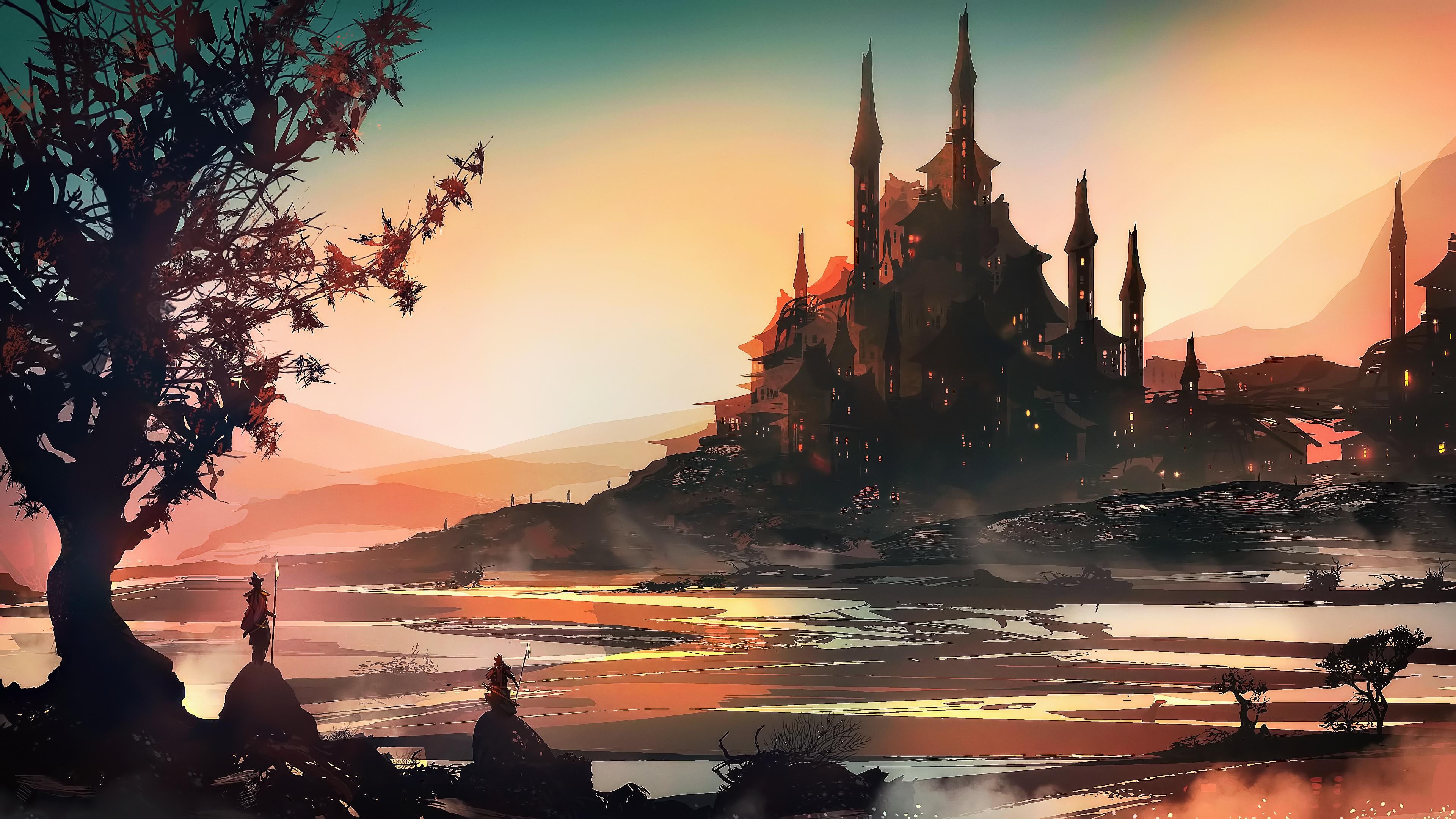 3840x2160 Free download Wallpaper 4k Fantasy Art Landscape Concept Art 4k 4k wallpaper [3840x2160] for your Desktop, Mobile & Tablet. Explore Artwork Wallpaper. Steampunk Artwork Wallpaper, Aztec Artwork Tab Wallpaper