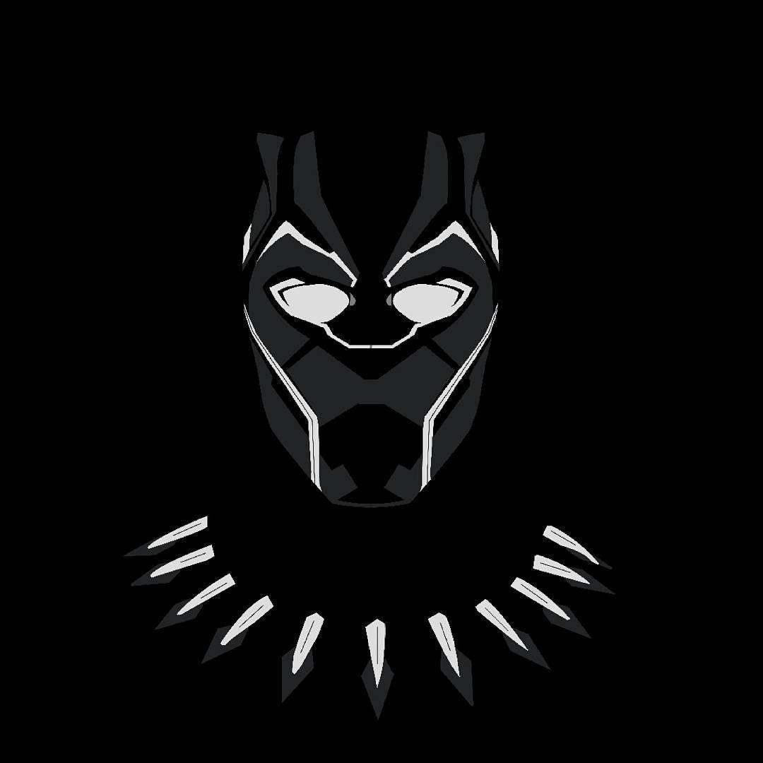 1080x1080 Black Panther Minimalist Wallpaper