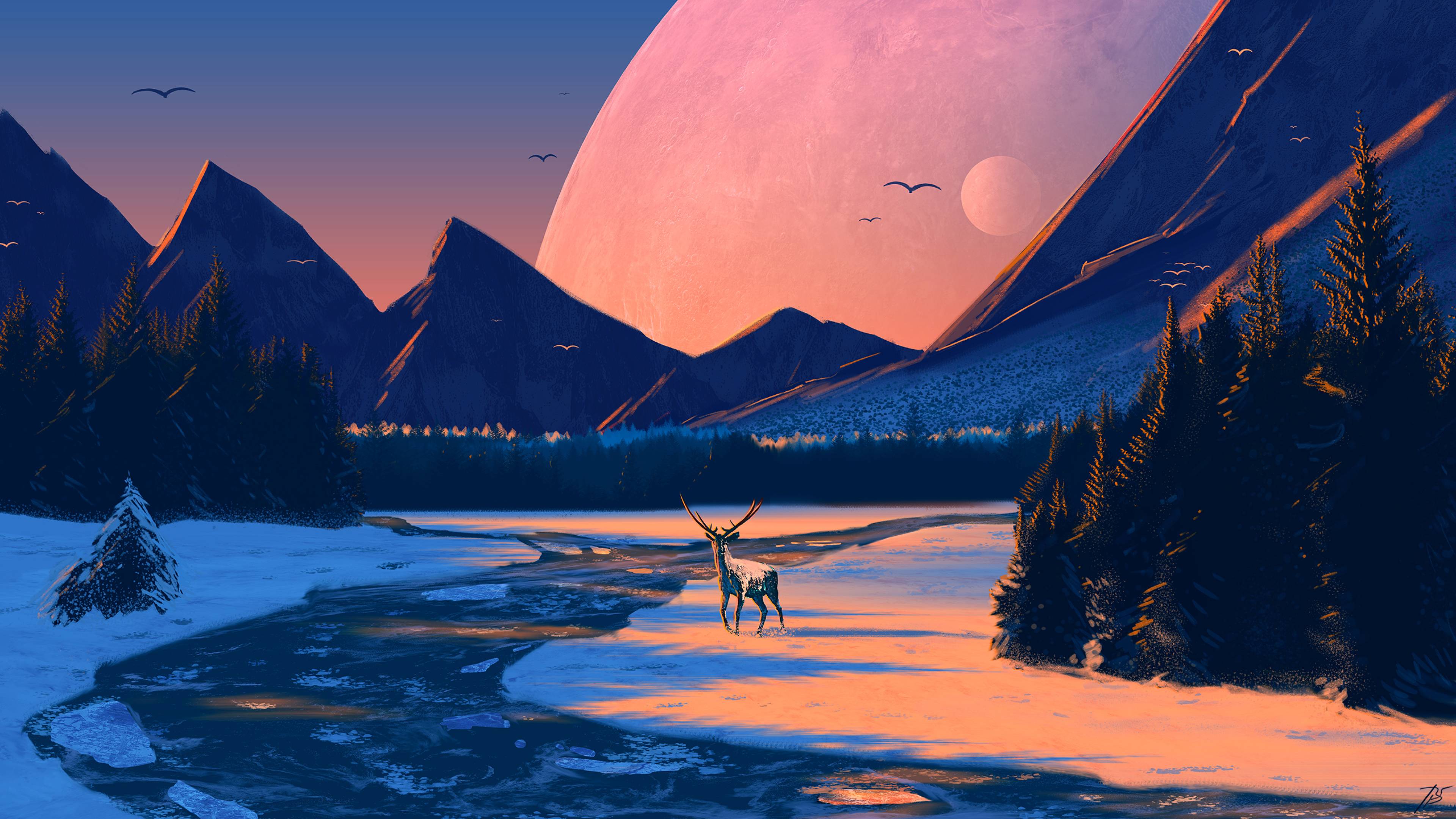 3840x2160 Fantasy Forest Art 4K Wallpaper, HD Fantasy 4K Wallpaper, Image, Photo and Background