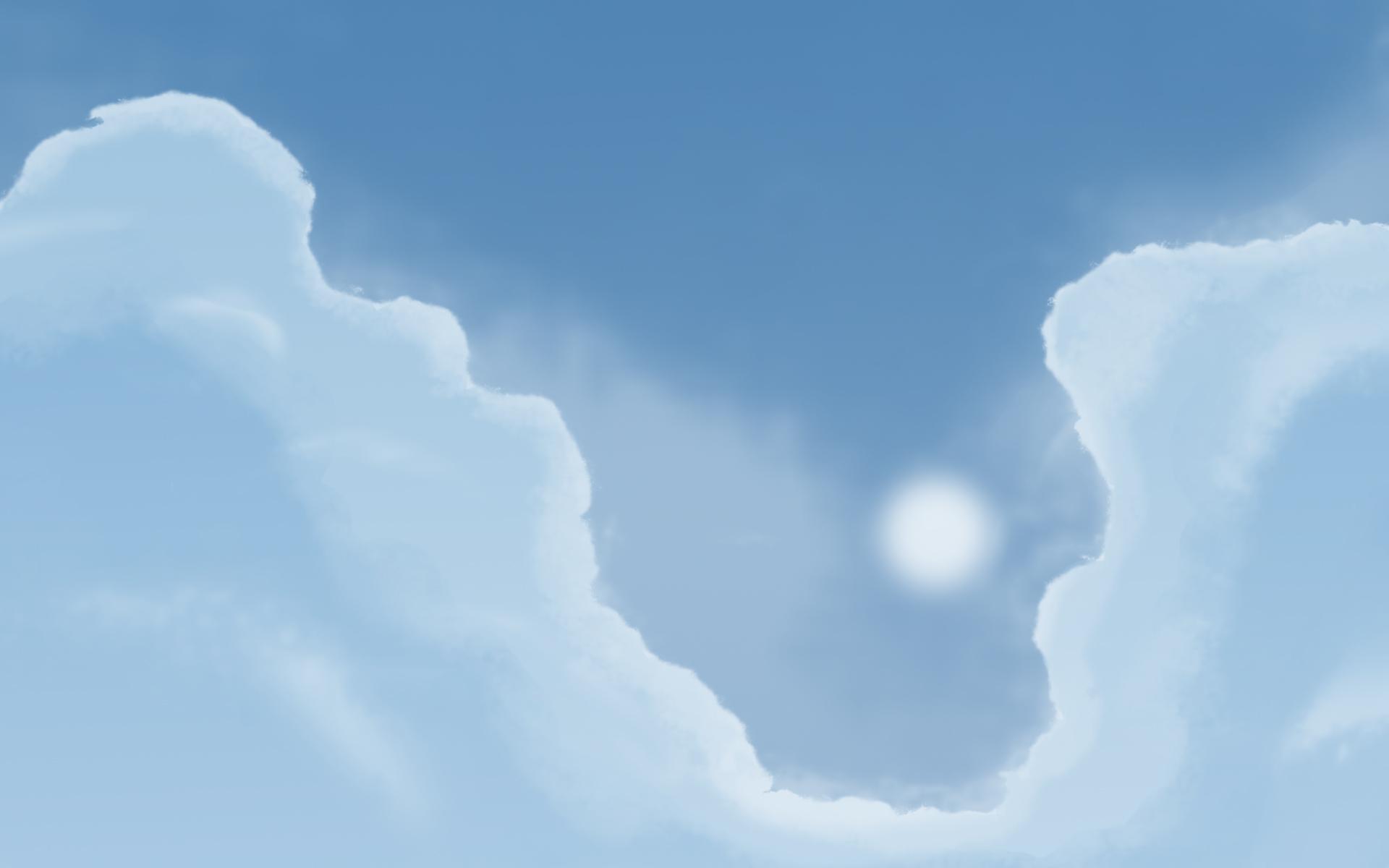 1920x1200 Digital sky light blue wallpaper. Digital sky light blue