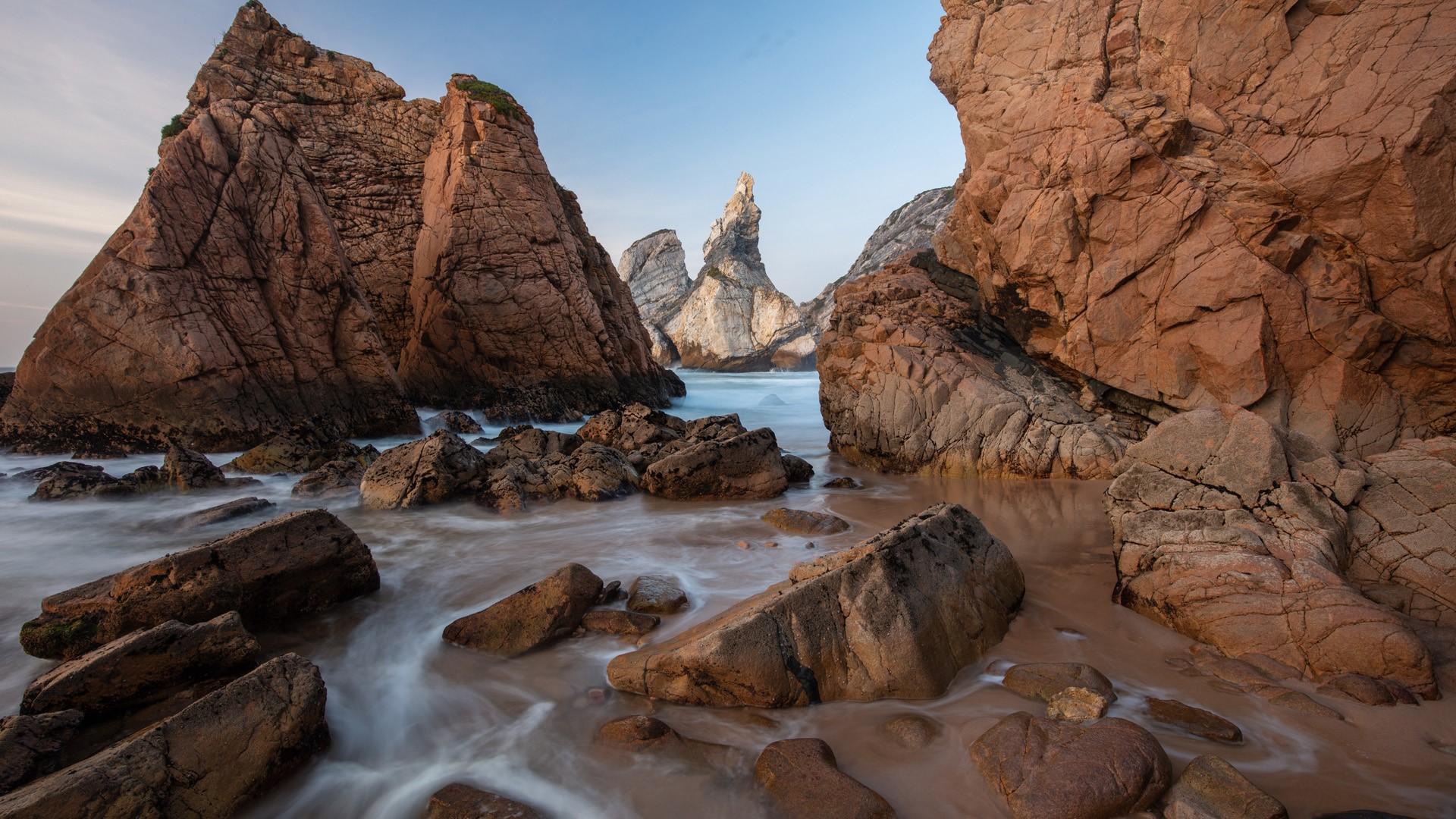 1920x1080 Ursa Beach at the coast of Sintra, Portugal. Windows 10 Spotlight Image