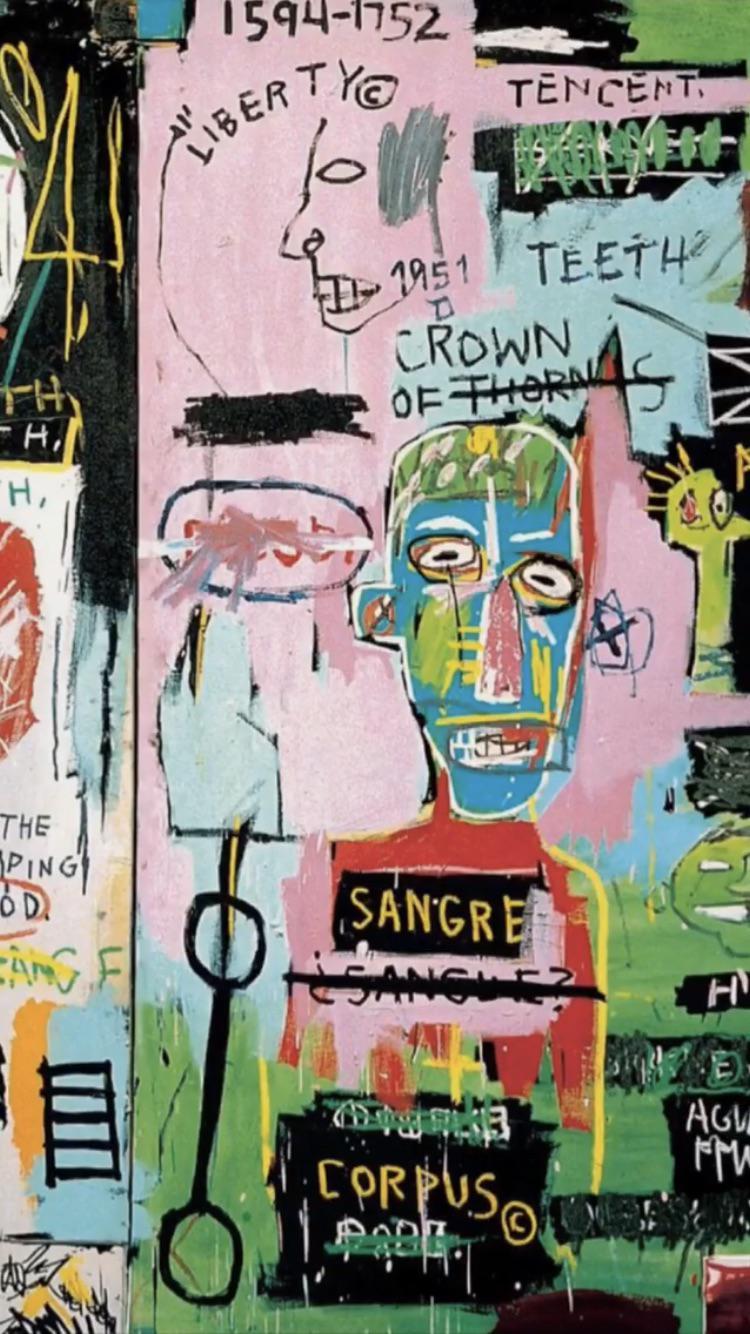 750x1334 Jean Michel Basquiat Green