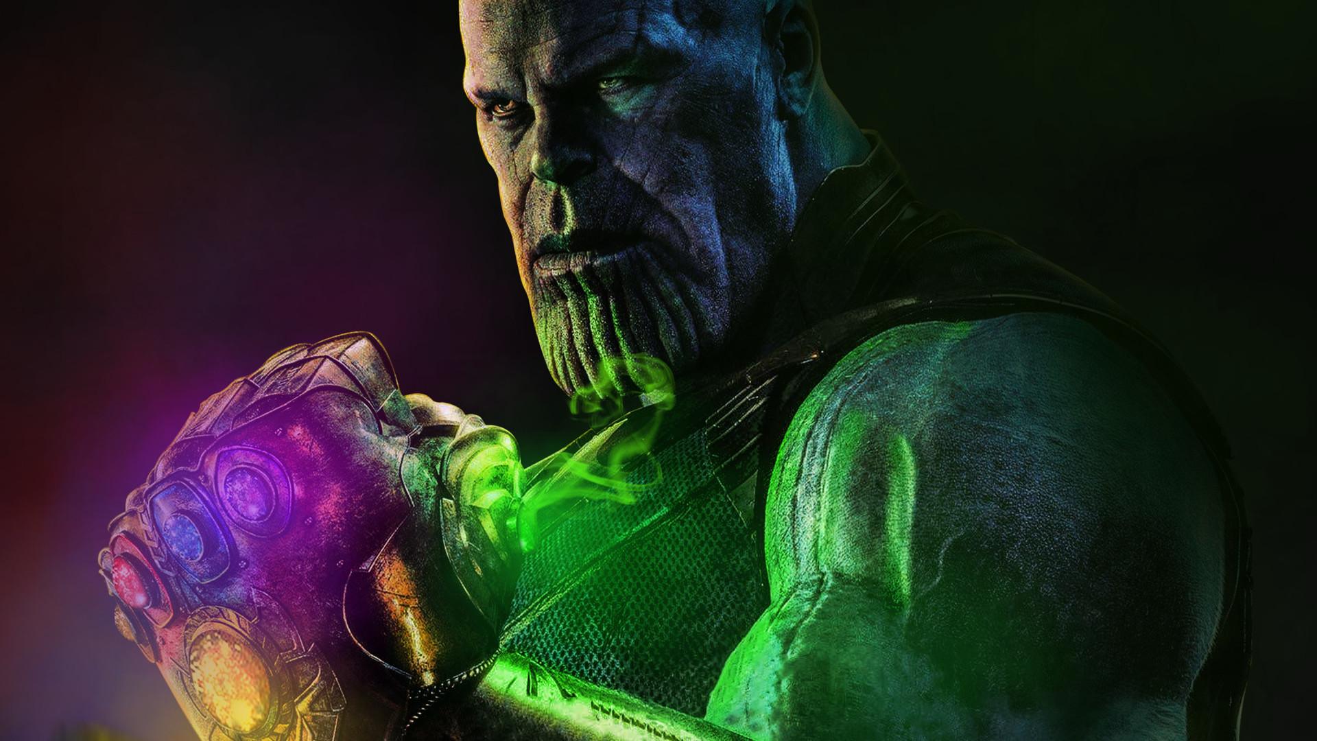 1920x1080 Thanos Artwork With Infinity Stone 1080P Laptop Full HD Wallpaper, HD Movies 4K Wallpaper, Image, Photo and Background
