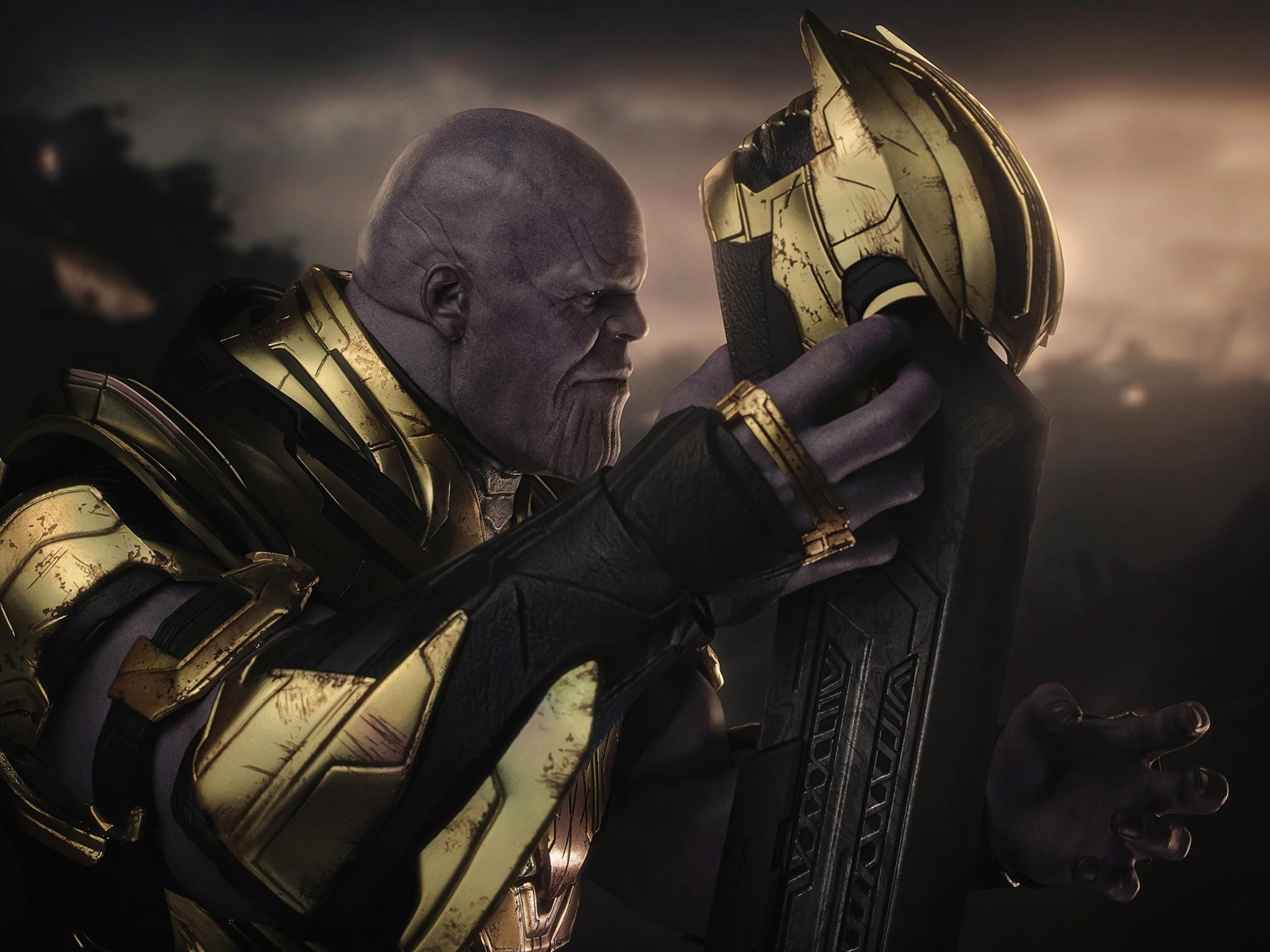 2048x1536 Wallpaper 4k Thanos 2020 Art Wallpaper