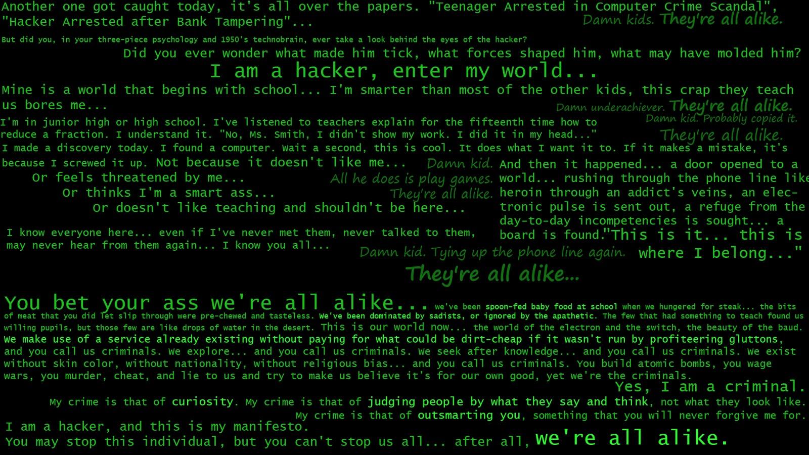 1600x900 John Nunemaker Hackers Quotes Wallpaper