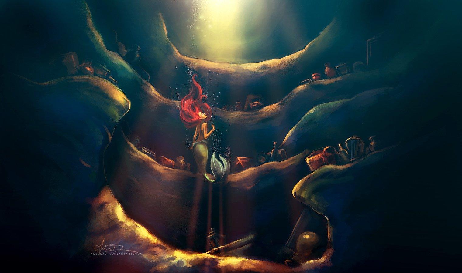 1520x900 The Little Mermaid (1989) HD Wallpaper and Background Image