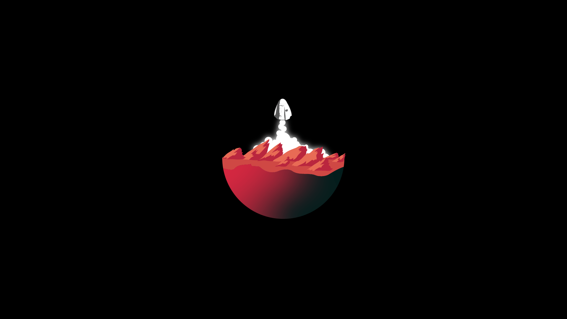 1920x1080 Minimalist Wallpaper Mars Exploration
