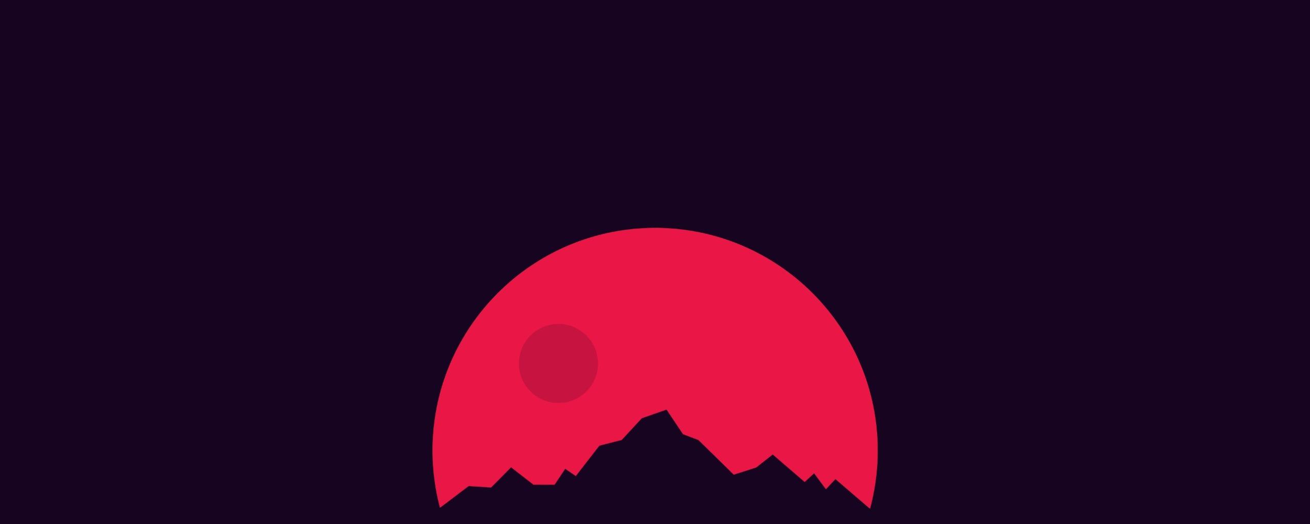 2560x1024 Sunset In Mars Minimal 2560x1024 Resolution Wallpaper, HD Minimalist 4K Wallpaper, Image, Photo and Background