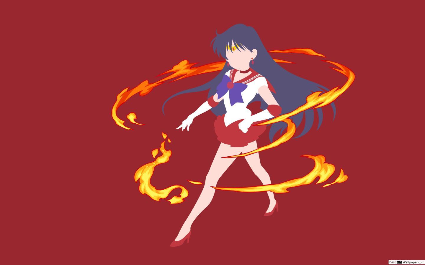 1440x900 Sailor Mars Minimalist HD wallpaper download