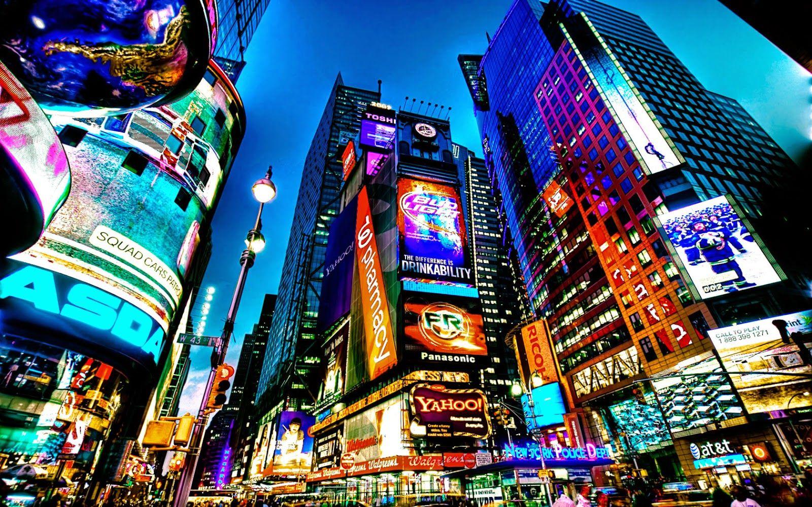 Nyc Times Square Hd Wallpapers Top Free Nyc Times Square Hd Backgrounds Wallpaperaccess