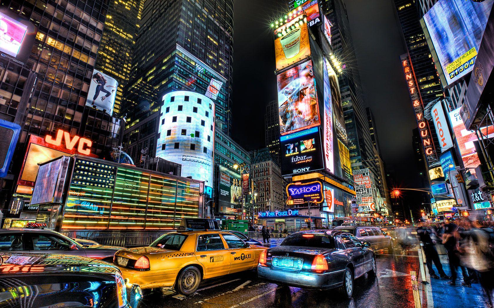 Times Square Wallpaper At Night | Imágenes españoles
