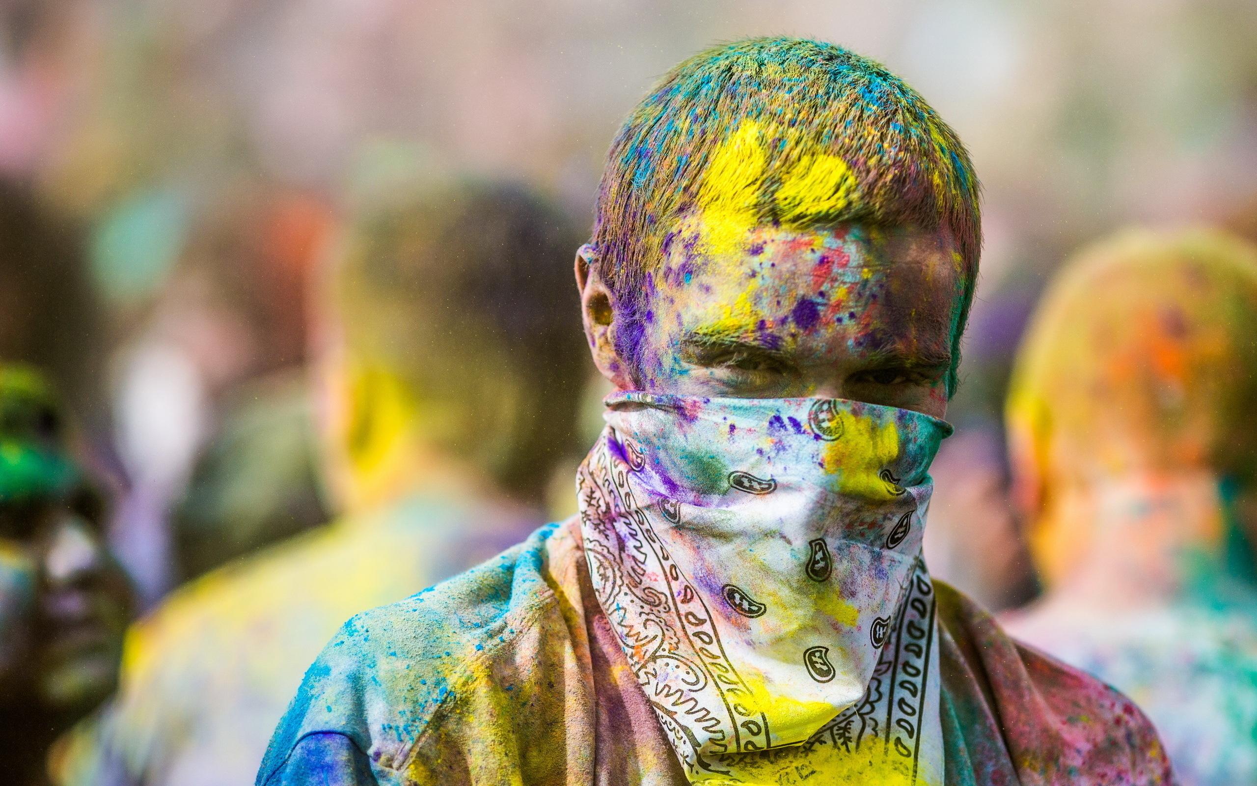 2560x1600 Holi Colors Man Wallpaper:2560x1600