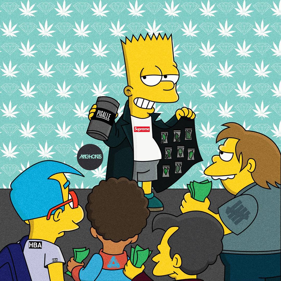 1080x1080 Gucci Cool Wallpaper Bart Simpson Wallpaper catalog