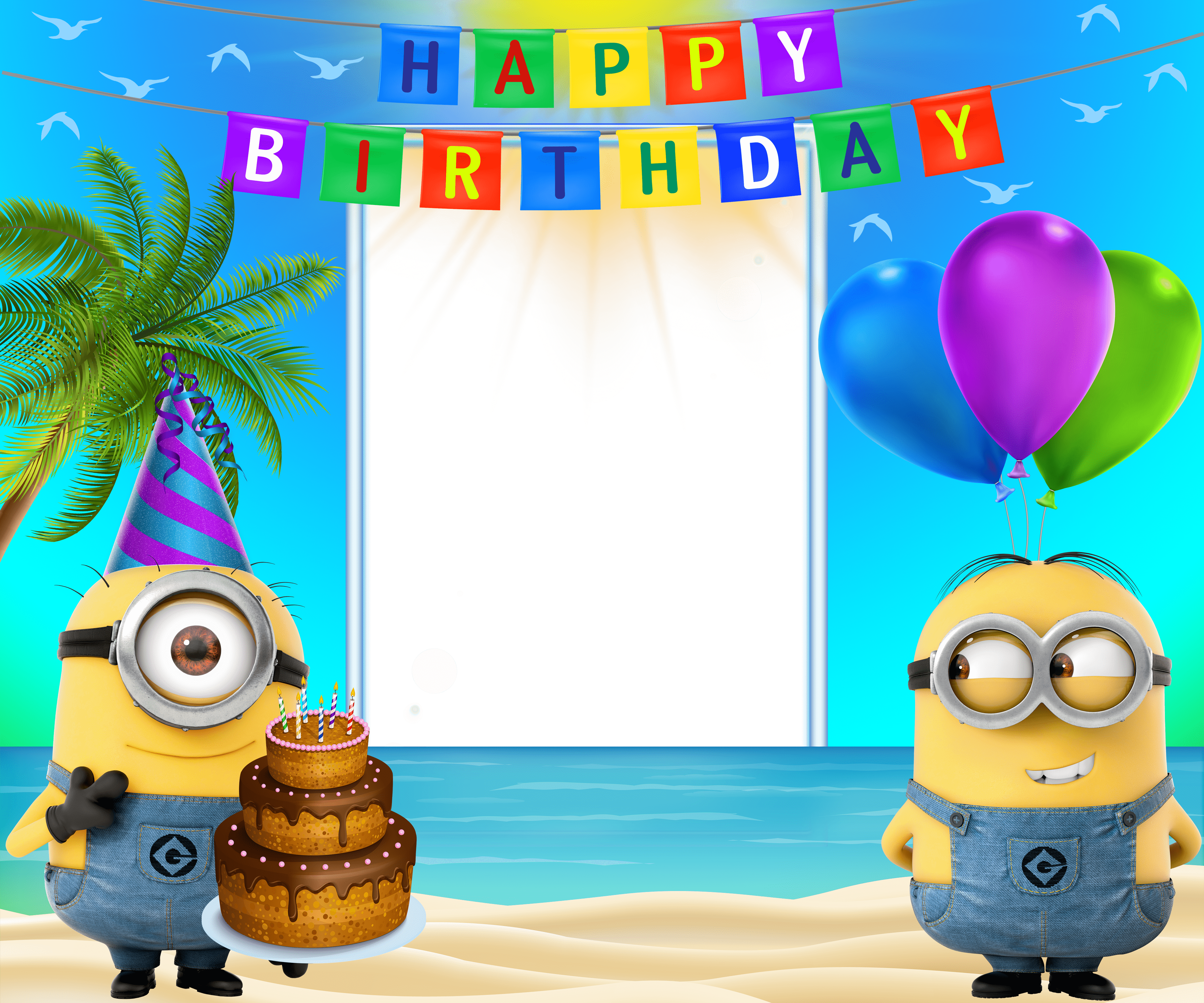 Minion Birthday Wallpapers - Top Free Minion Birthday Backgrounds Inside Minion Card Template