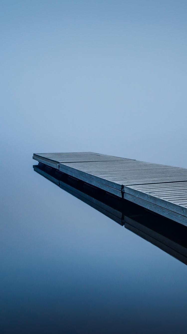 750x1334 Finland calm fog landscapes minimalistic wallpaper