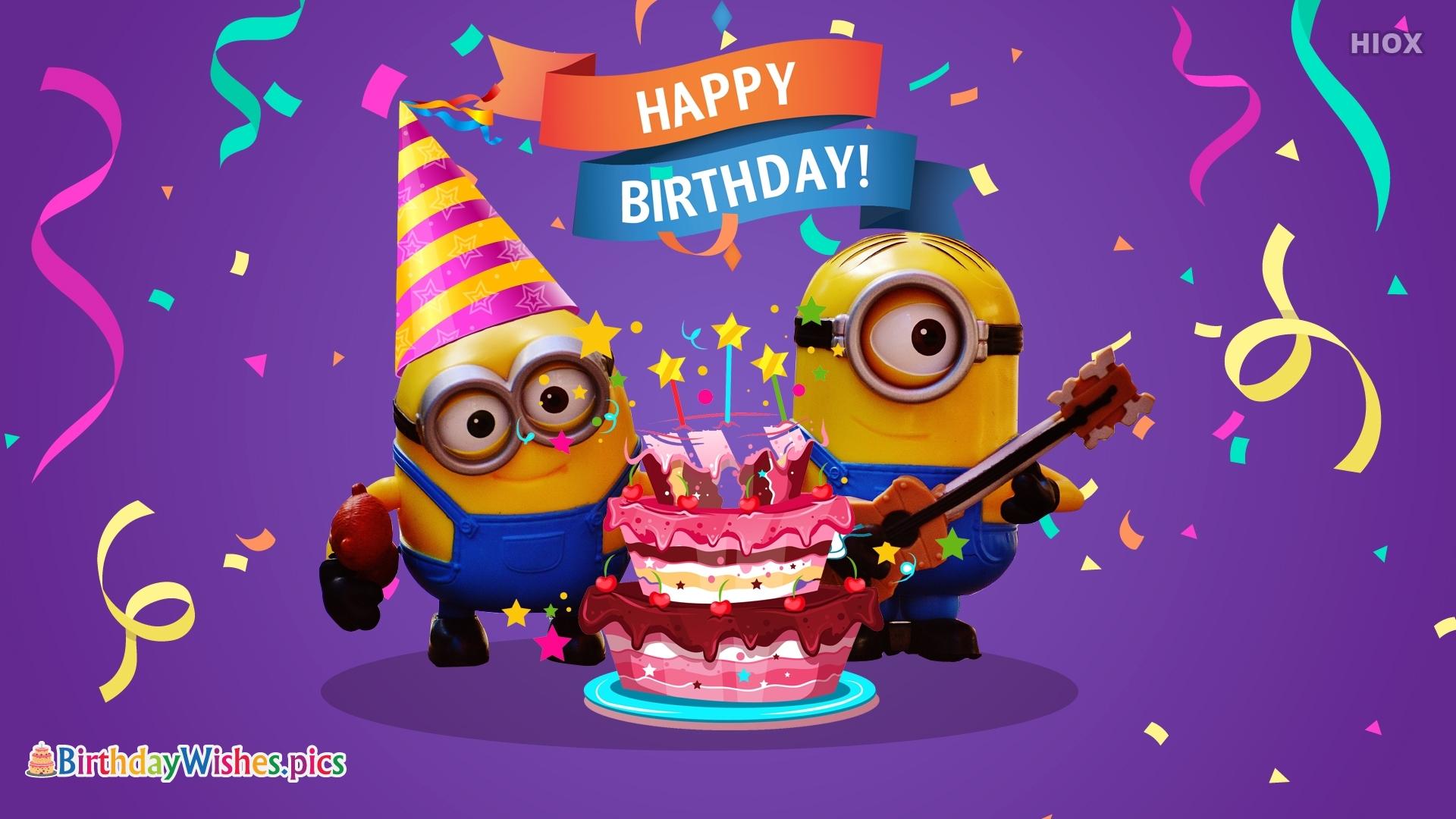 1920x1080 Happy Birthday Minions Birthdaywishes.pics